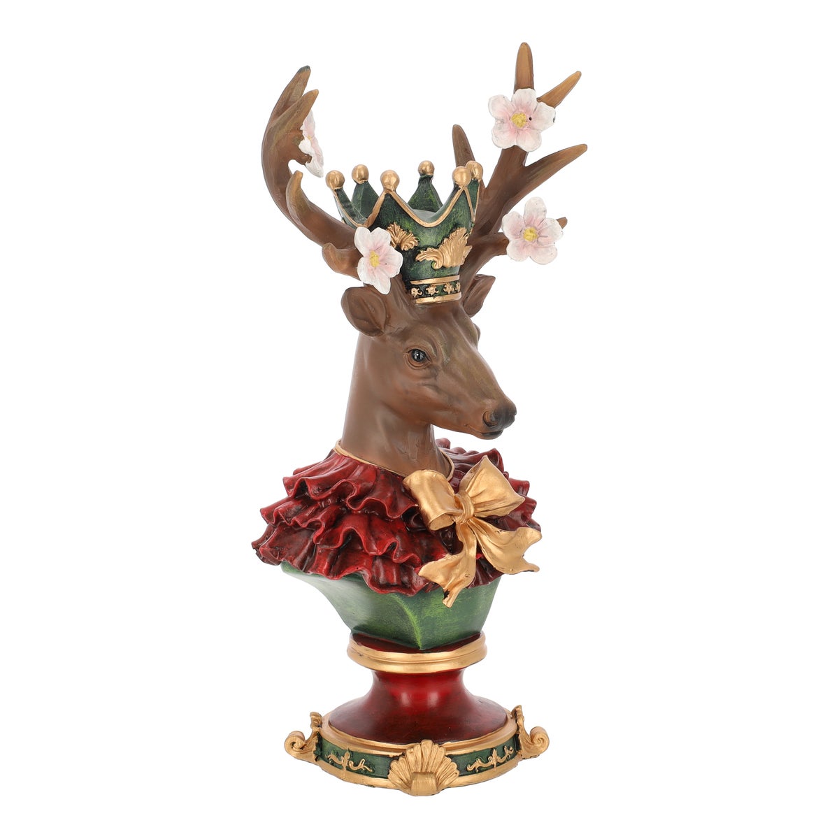 Beeld rendier kroon 33 cm Beeld rendier kroon 33 cm