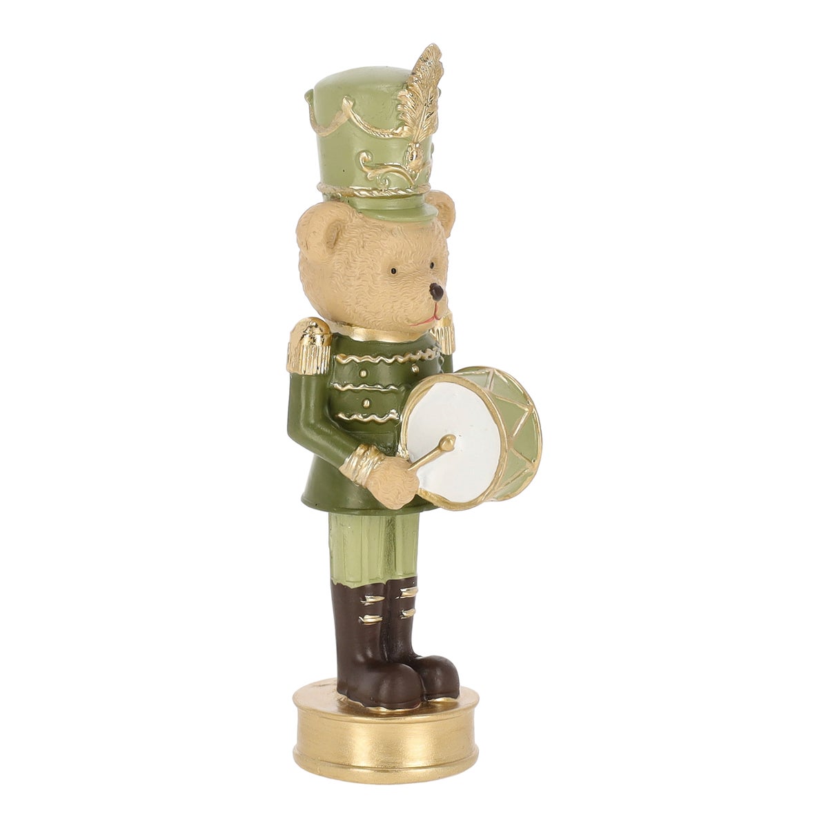 Beeld notenkraker beer groen 17 cm Beeld notenkraker beer groen 17 cm