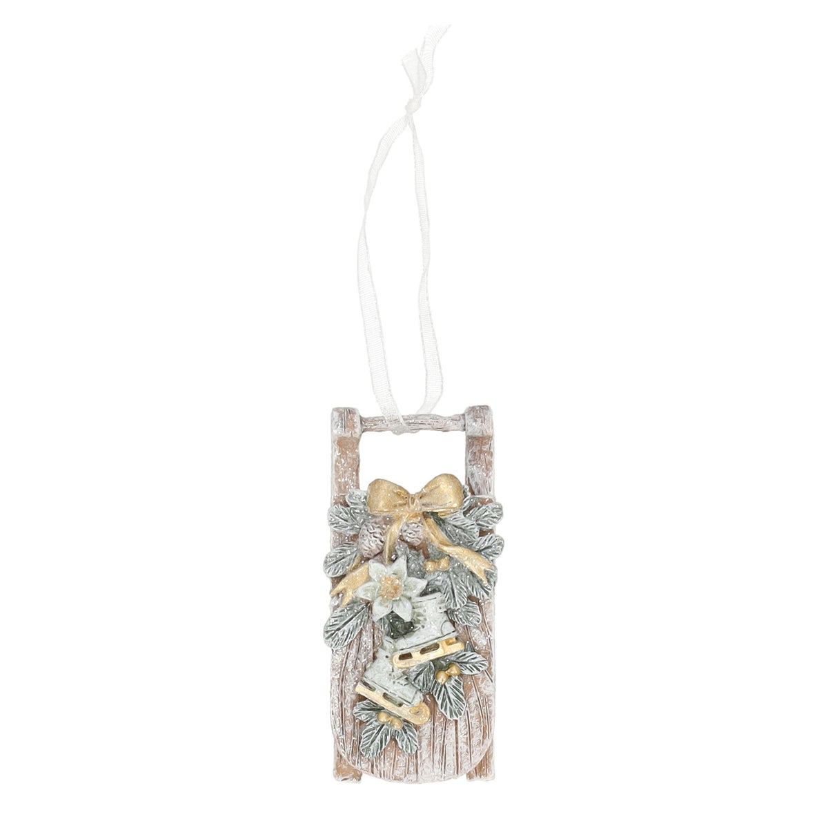 Hanger slee met schaats 8 cm Hanger slee met schaats 8 cm