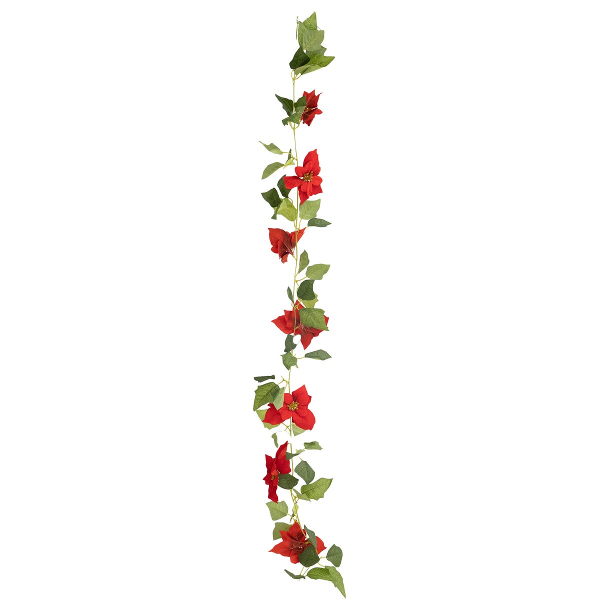 Guirlande kerstroos 180 cm Guirlande kerstroos 180 cm