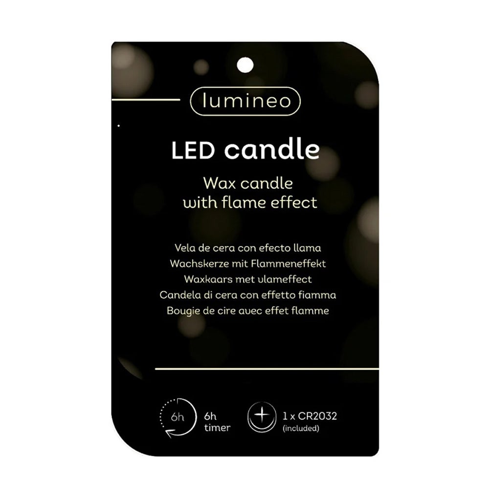 Kaars led kerstboom bruin 10 cm Kaars led kerstboom bruin 10 cm