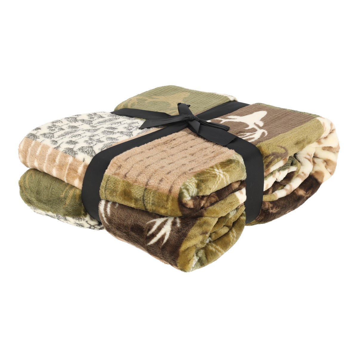 Fleece plaid kerst groen 150 x 200 cm Fleece plaid kerst groen 150 x 200 cm