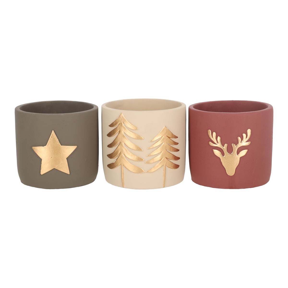 Pot Xmas cement 14 cm Pot Xmas cement 14 cm