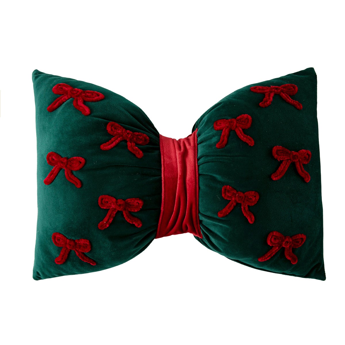 Kissen Schleife Rot-Grün 30 x 40 cm Kissen Schleife Rot-Grün 30 x 40 cm