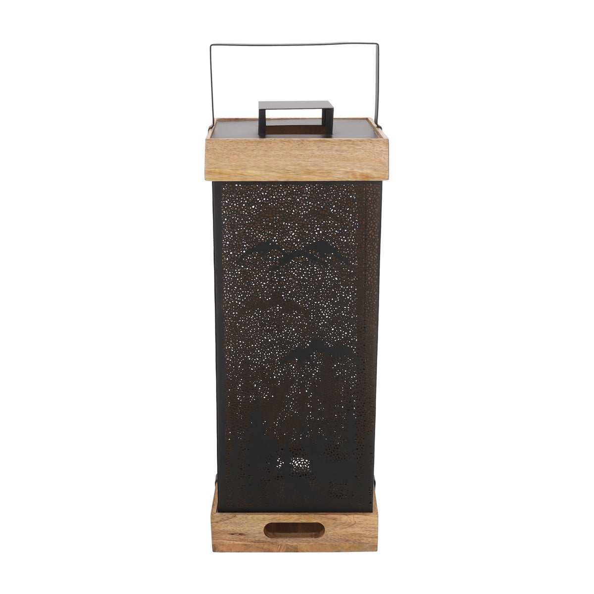 Laterne Rentier Mango schwarz 21 x 60 cm Laterne Rentier Mango schwarz 21 x 60 cm