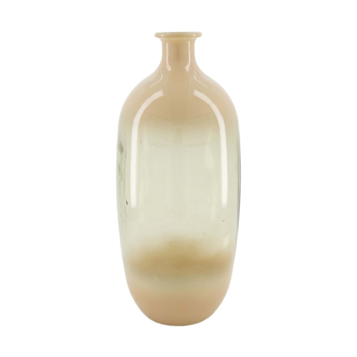 Vaas recycled glas beige 16x38cm Vaas recycled glas beige 16x38cm