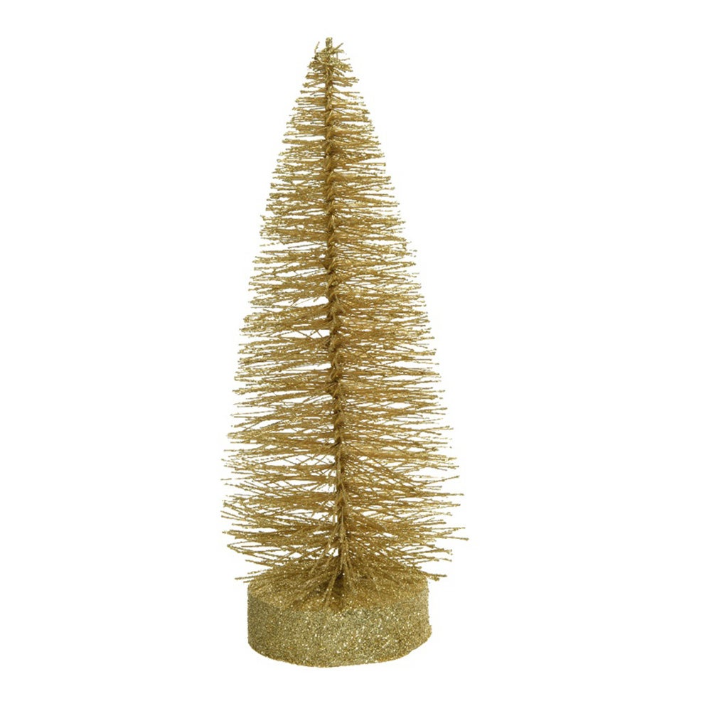 Kerstboom glitter goud 30 cm Kerstboom glitter goud 30 cm