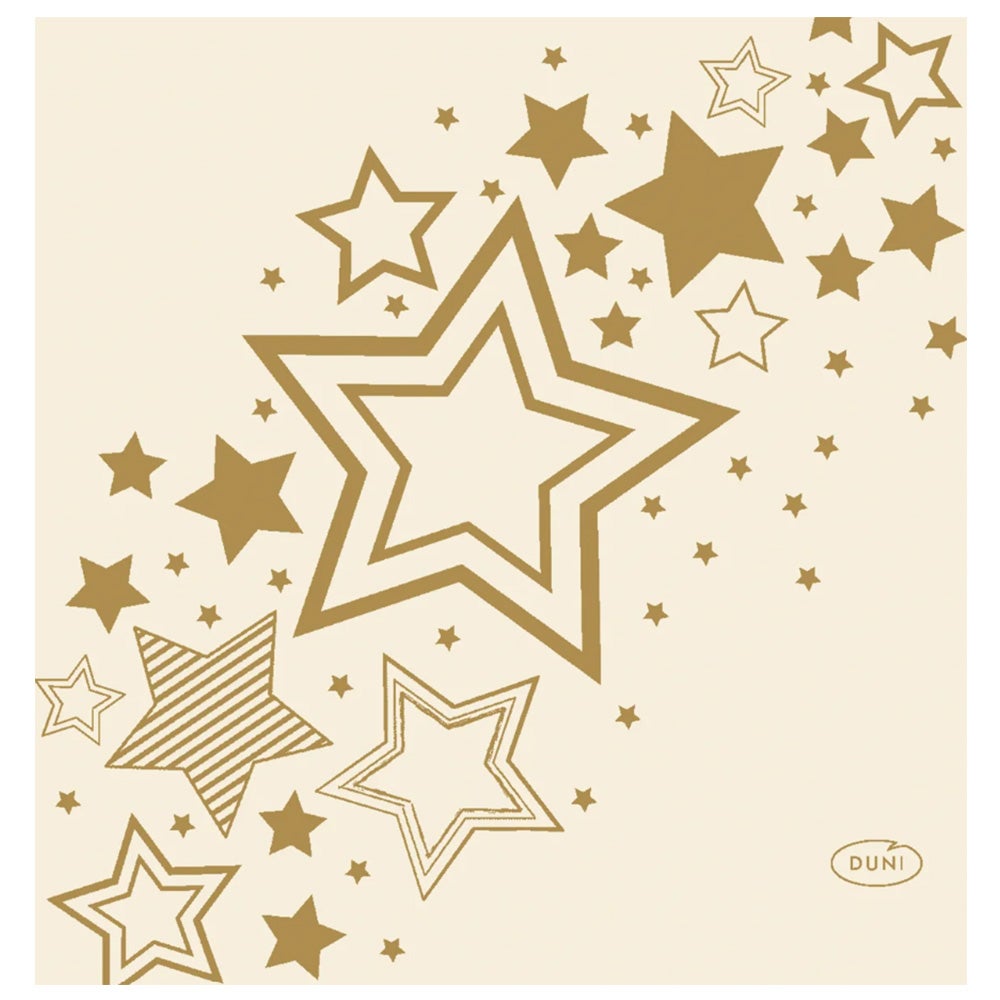 Servet 24 x 24 cm Holiday Star Cream Servet 24 x 24 cm Holiday Star Cream