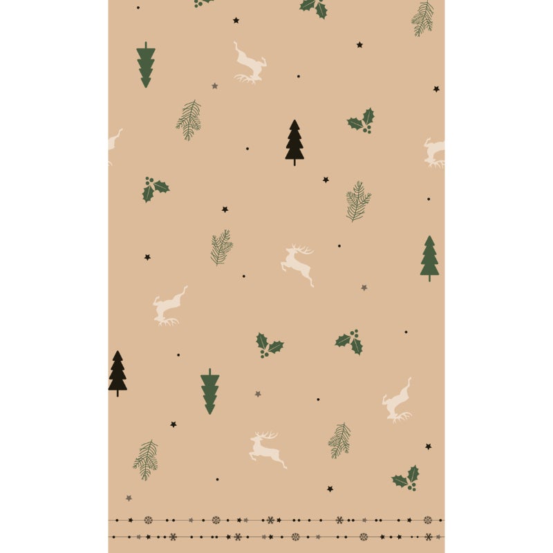 Tafelkleed dunicel 138 x 220 cm Natural Yuletid Tafelkleed dunicel 138 x 220 cm Natural Yuletid