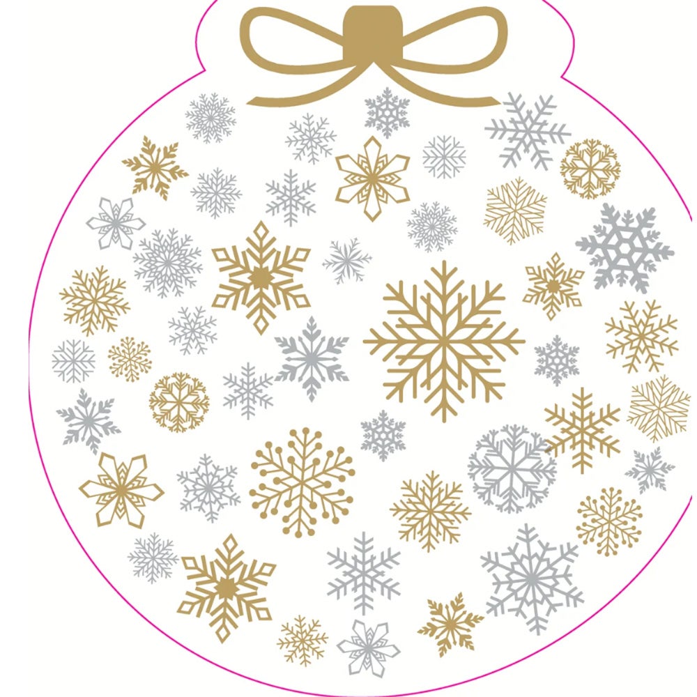 Silhouettes Servet 33 cm Snowflake Bauble Silhouettes Servet 33 cm Snowflake Bauble