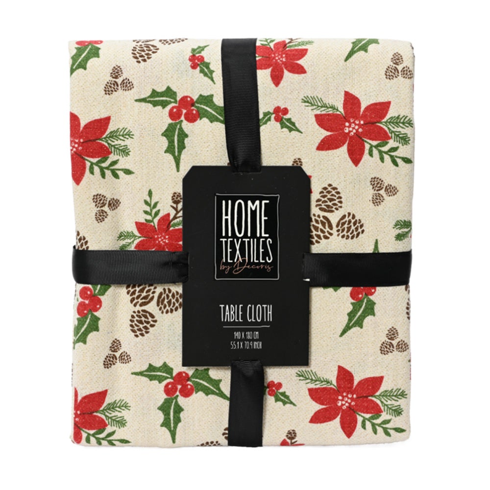 Tafelkleed 180 x 140 cm rood wit Tafelkleed 180 x 140 cm rood wit