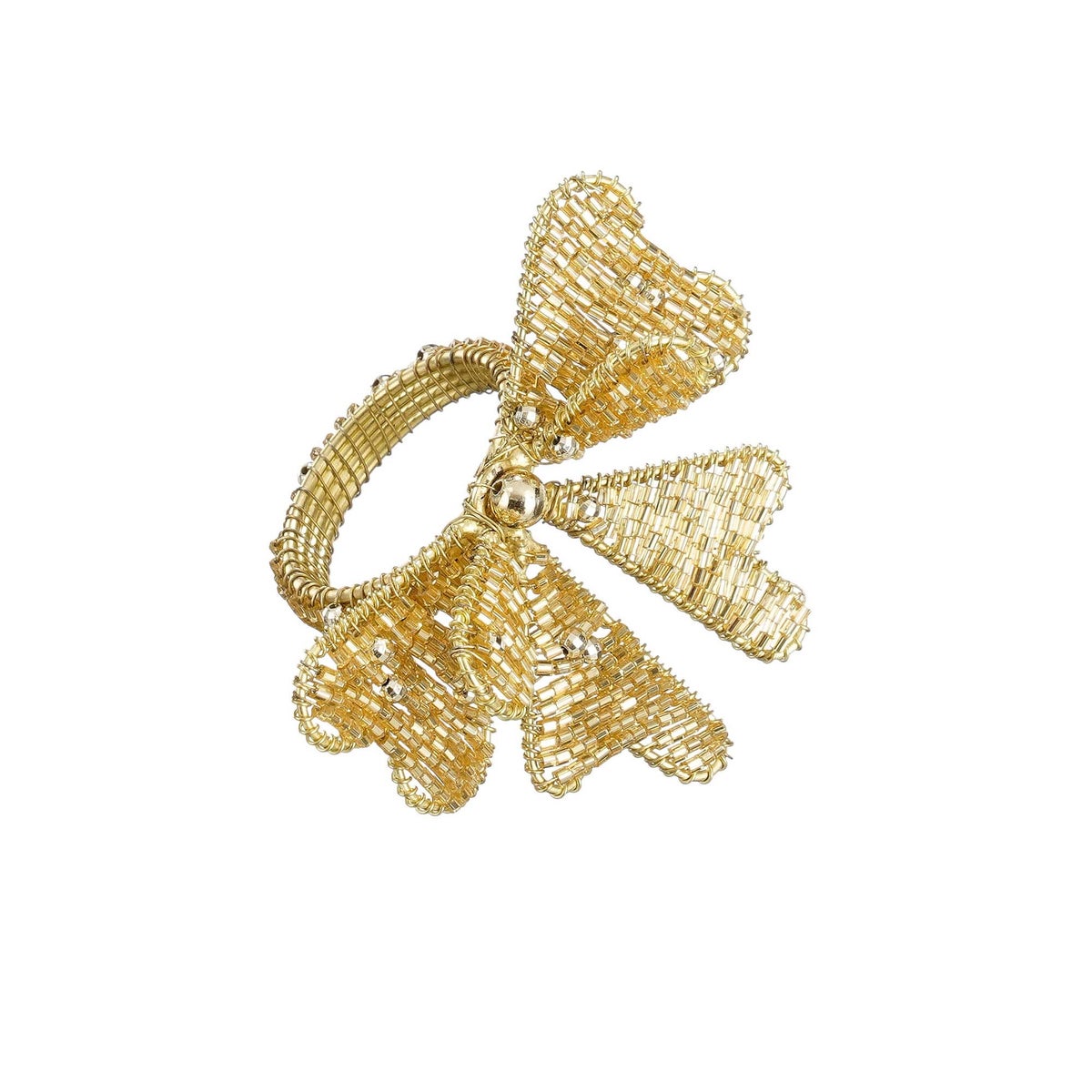 Servetring strik goud 8x7x6cm Servetring strik goud 8x7x6cm