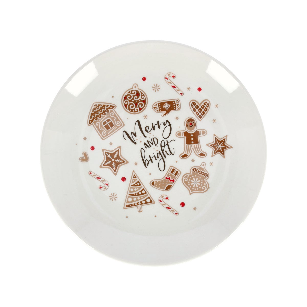 Bord Ginger Merry and bright 19 cm Bord Ginger Merry and bright 19 cm
