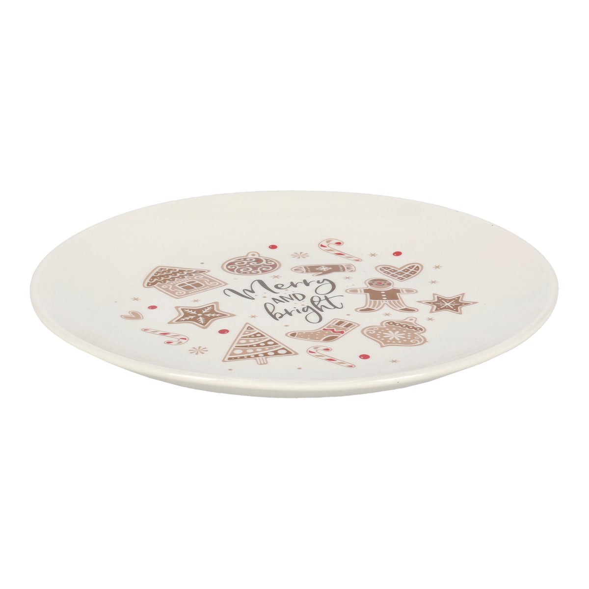 Bord Ginger Merry and bright 19cm Bord Ginger Merry and bright 19cm