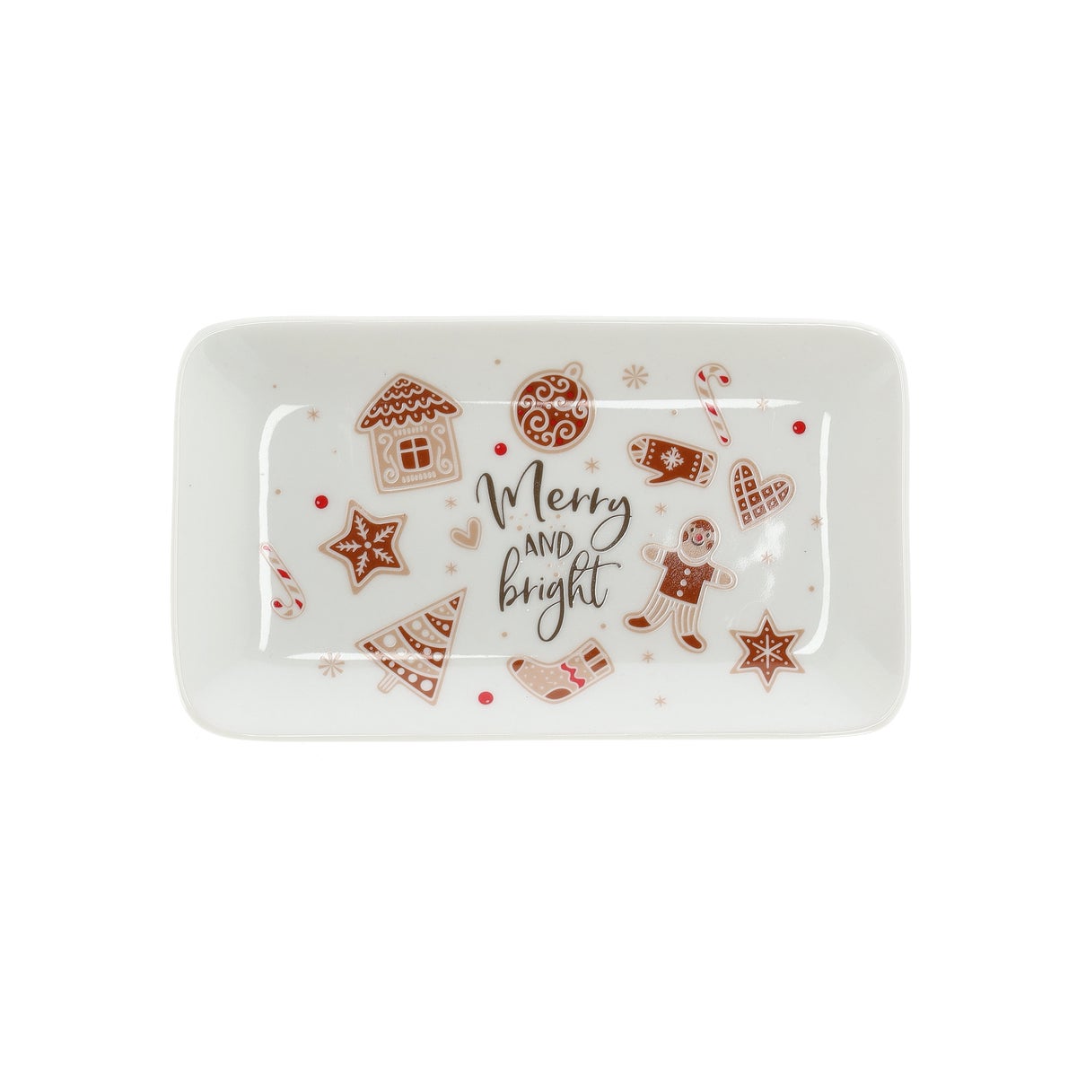 Bord Ginger Merry and bright 18 x 10 cm Bord Ginger Merry and bright 18 x 10 cm