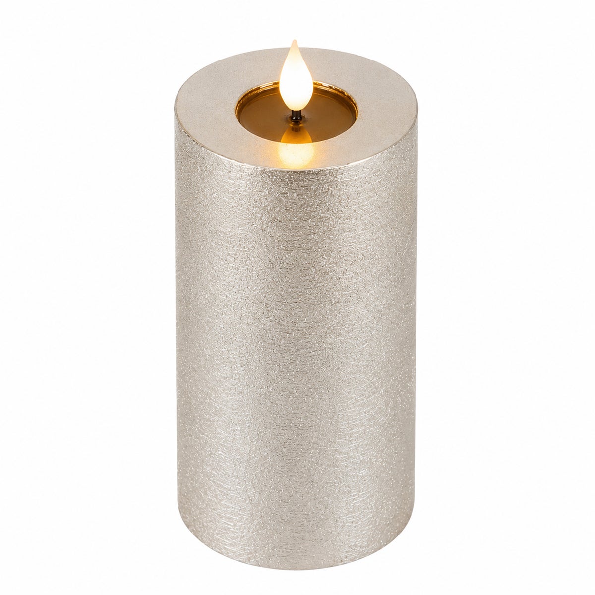 Waxkaars taupe 20 cm LED-ww Waxkaars taupe 20 cm LED-ww
