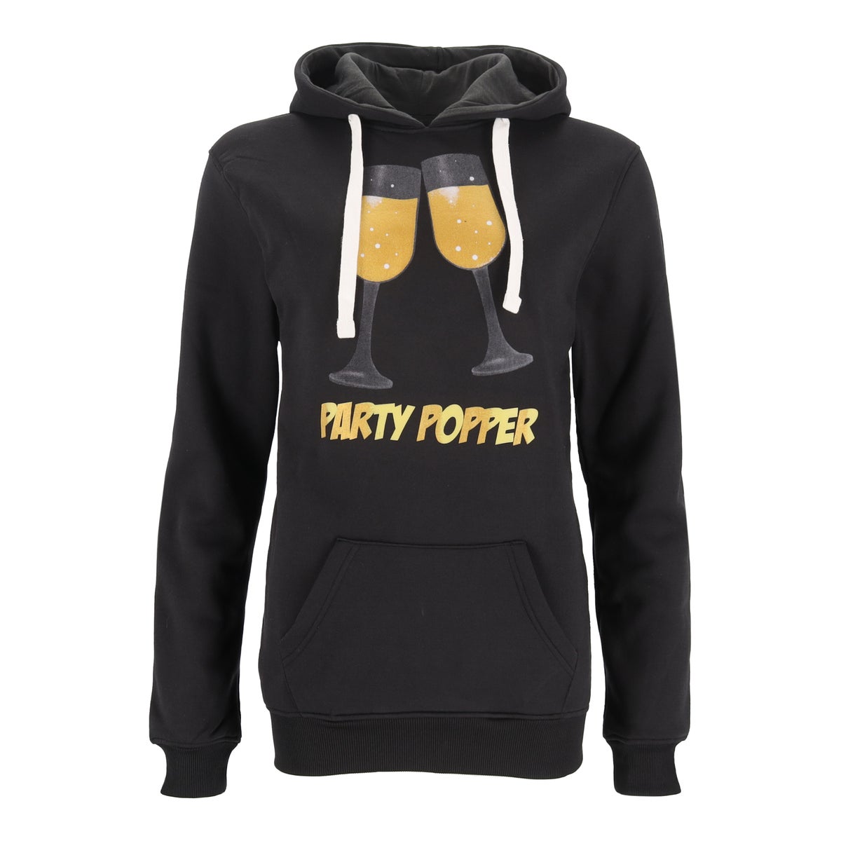 Kerst hoody Party Popper zwart XS Kerst hoody Party Popper zwart XS