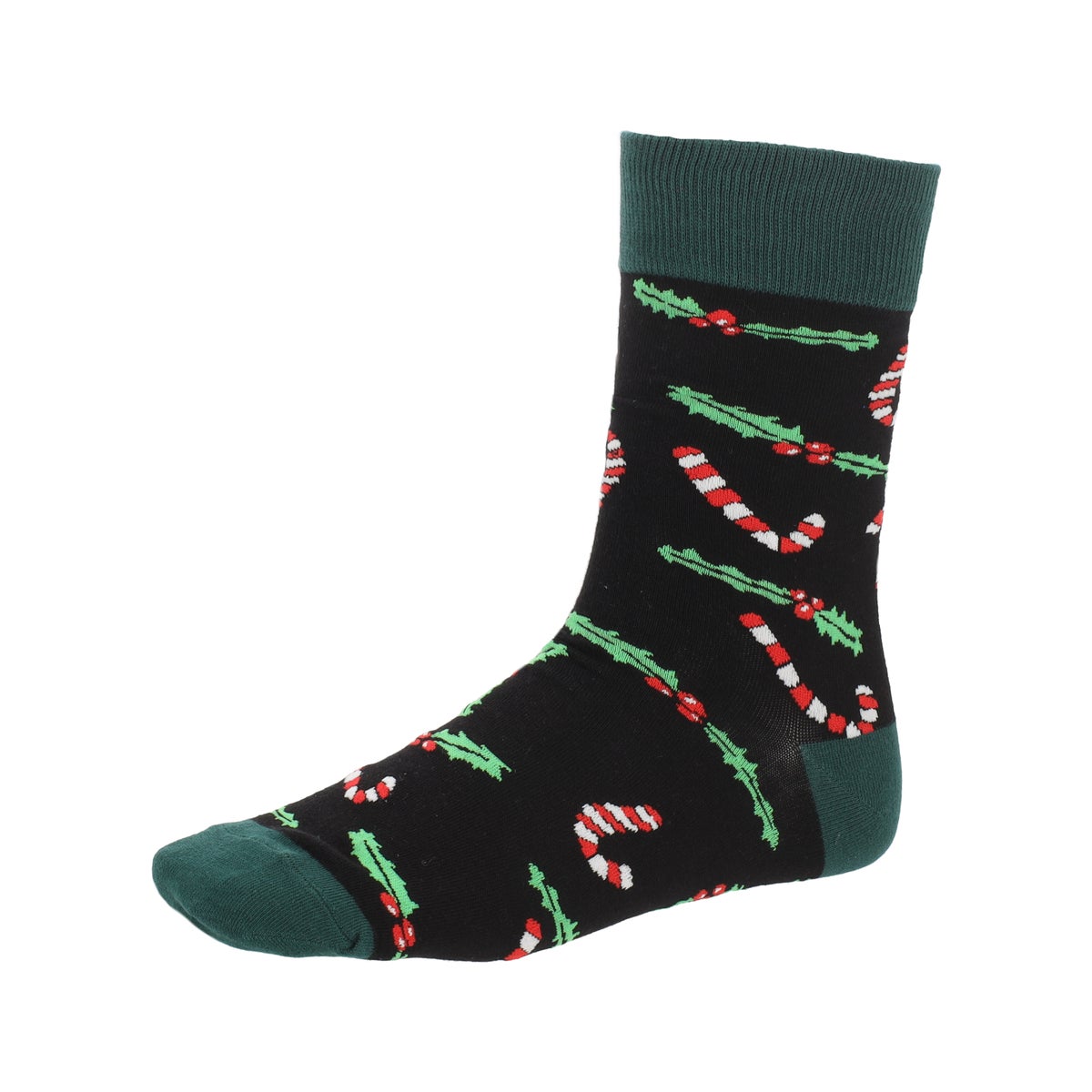 Kerstsok candycane groen 39-43 Kerstsok candycane groen 39-43