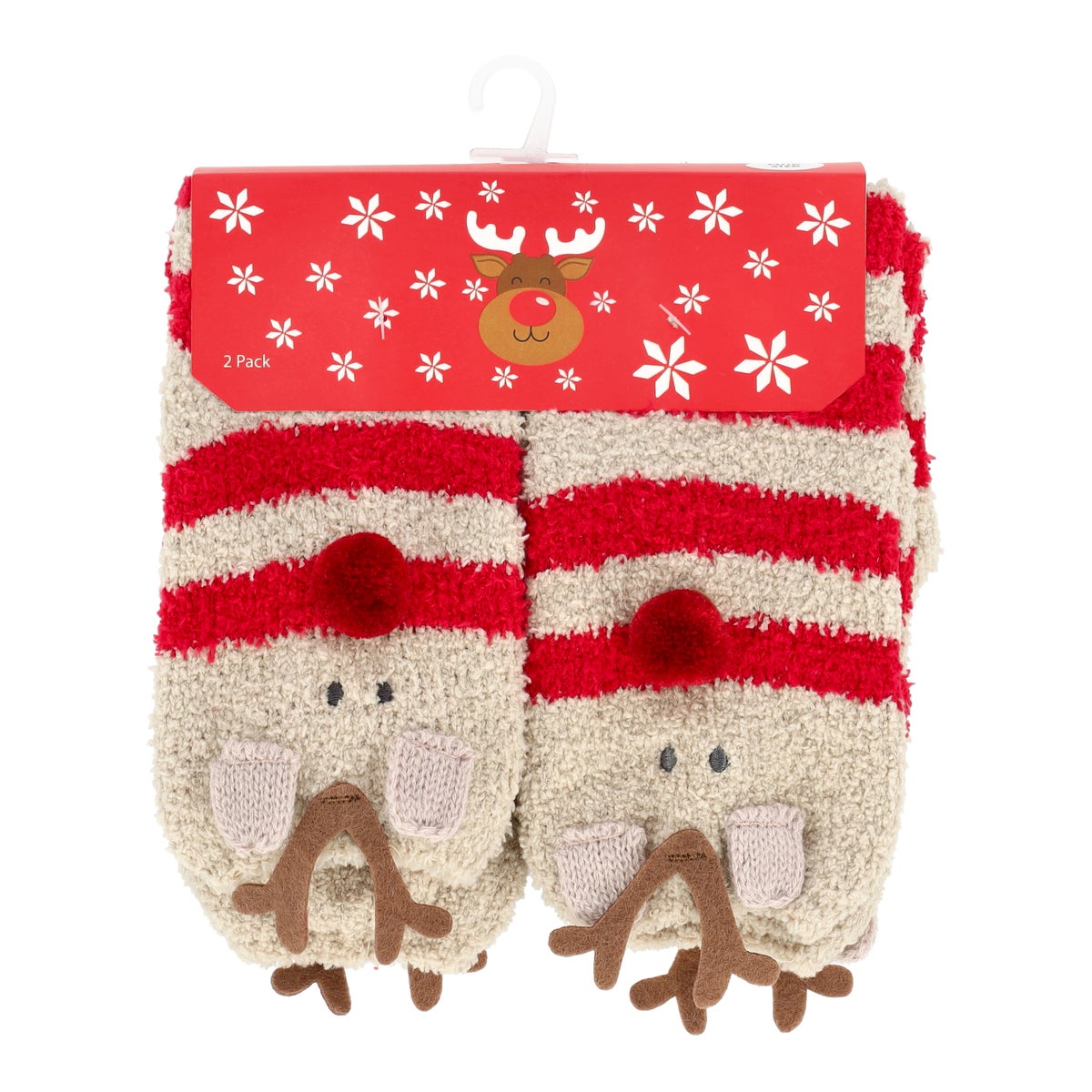 Huissok rendier gestreept one size Huissok rendier gestreept one size