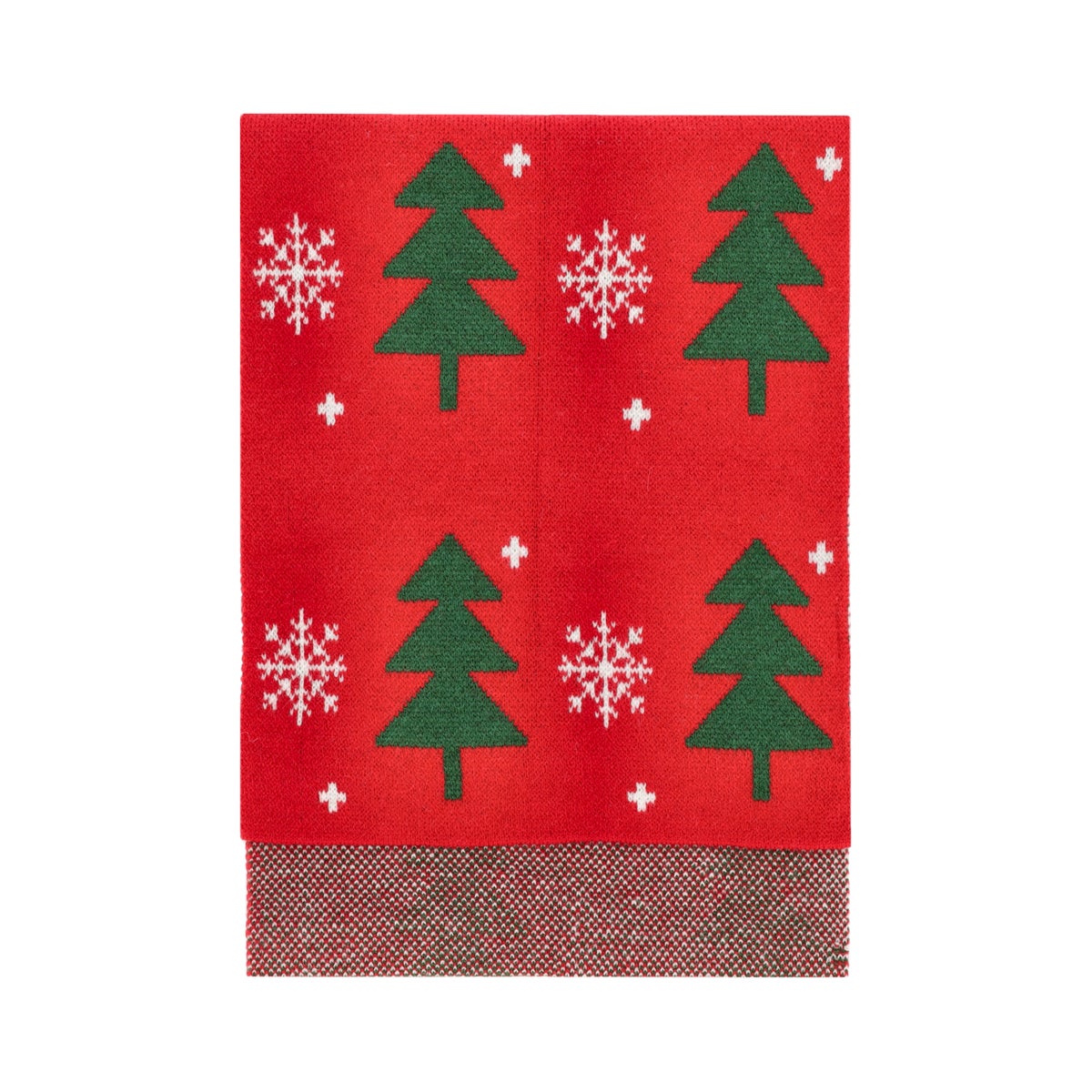 Sjaal kerstbomen rood Sjaal kerstbomen rood