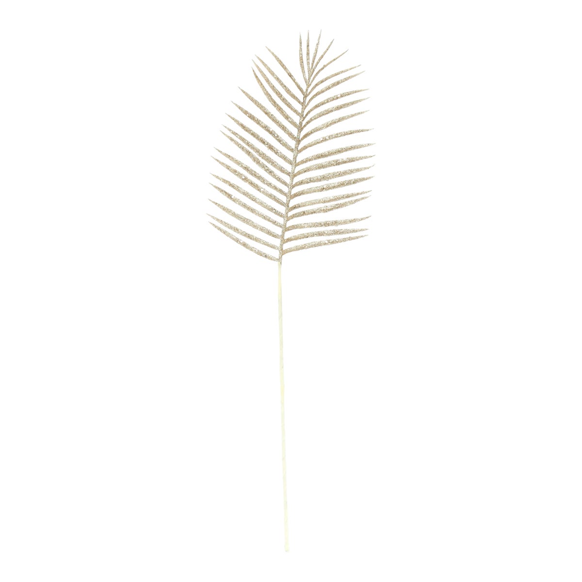 Blad 75 cm champagne glitter Blad 75 cm champagne glitter