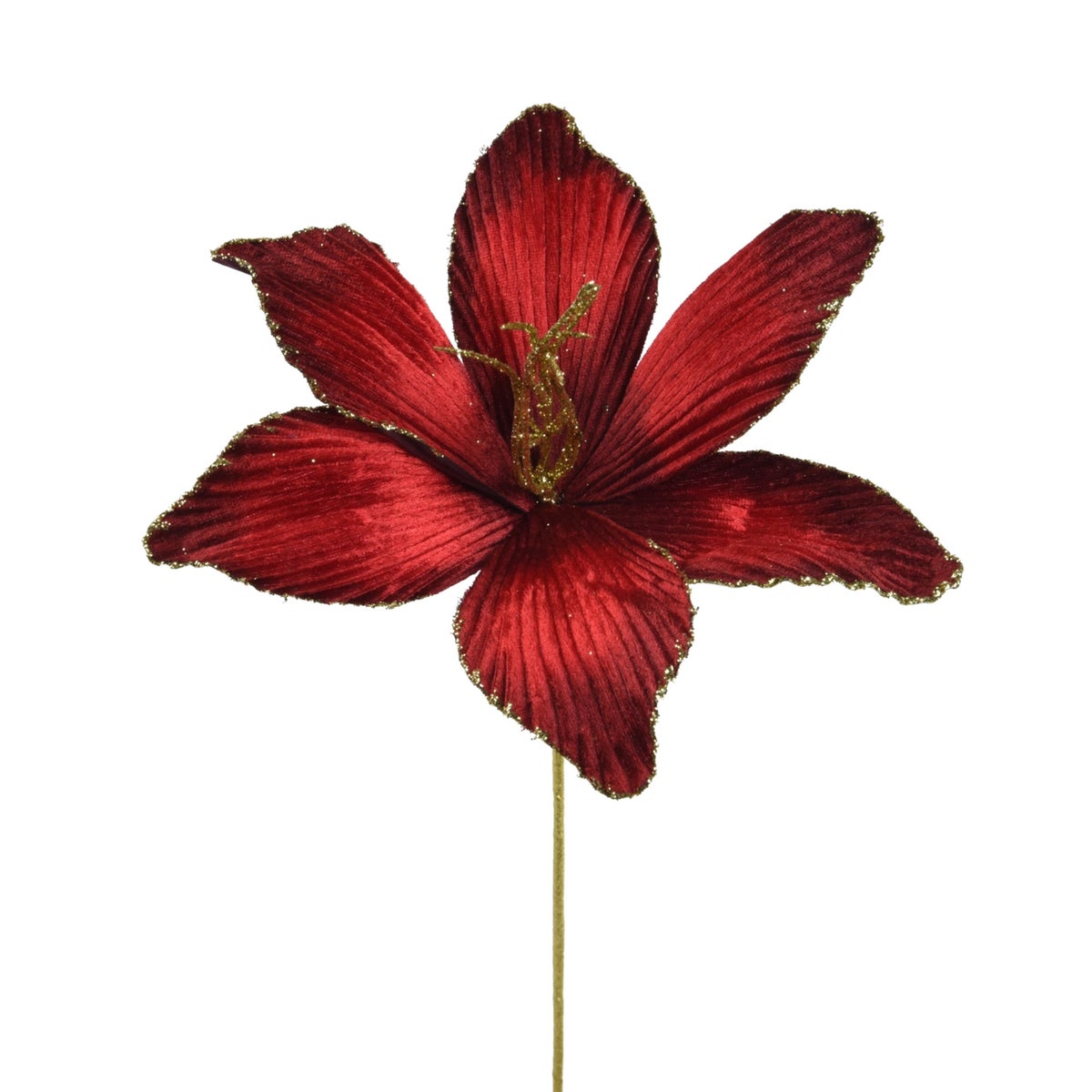 Bloem fluweel rood 60 cm Bloem fluweel rood 60 cm