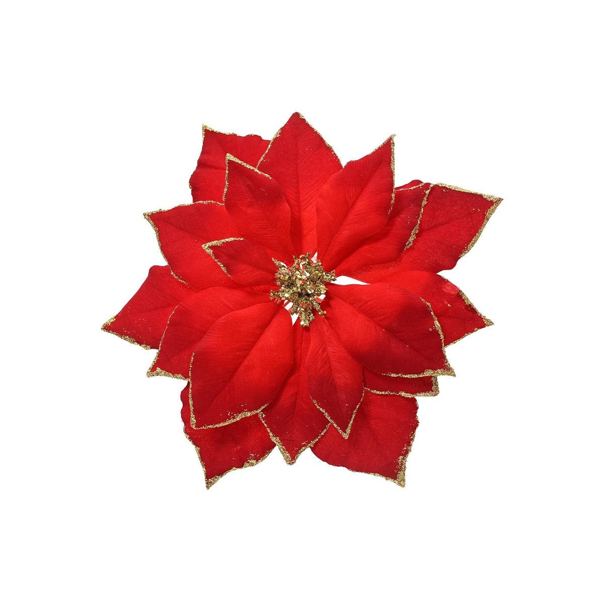 Bloem kerstroos rood 24 cm Bloem kerstroos rood 24 cm