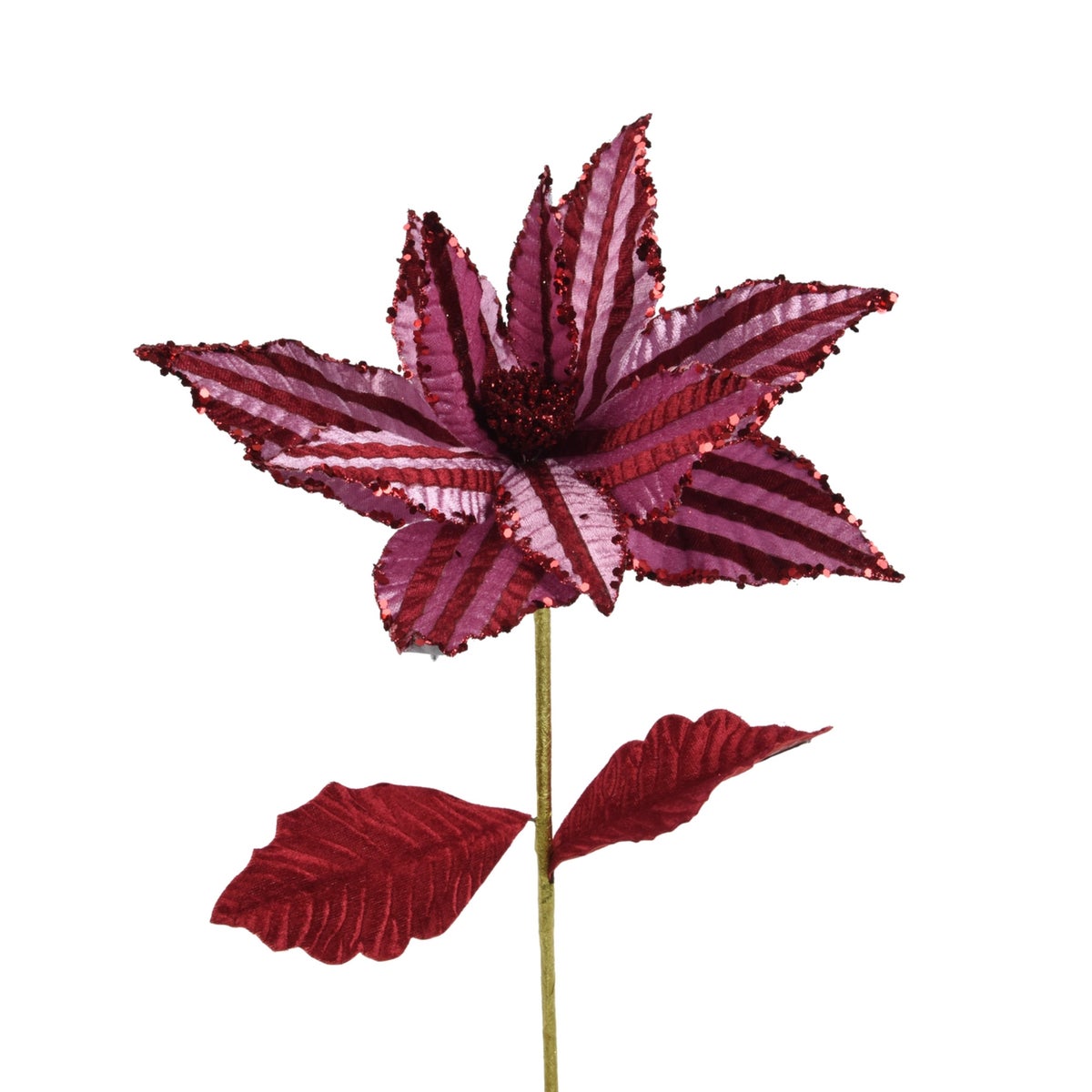 Bloem kerstroos roze 60 cm Bloem kerstroos roze 60 cm