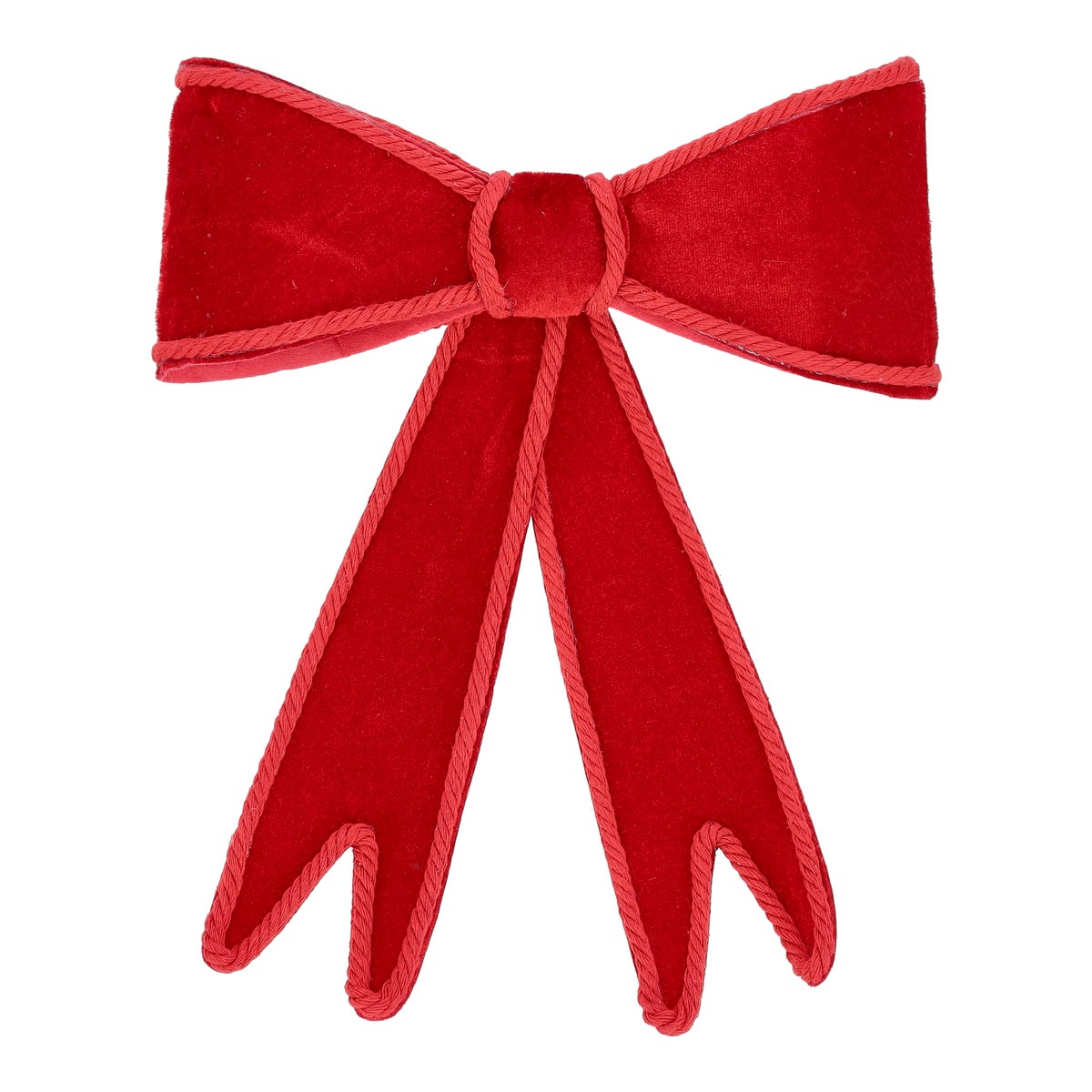 Strik fluweel rood 22cm Strik fluweel rood 22cm