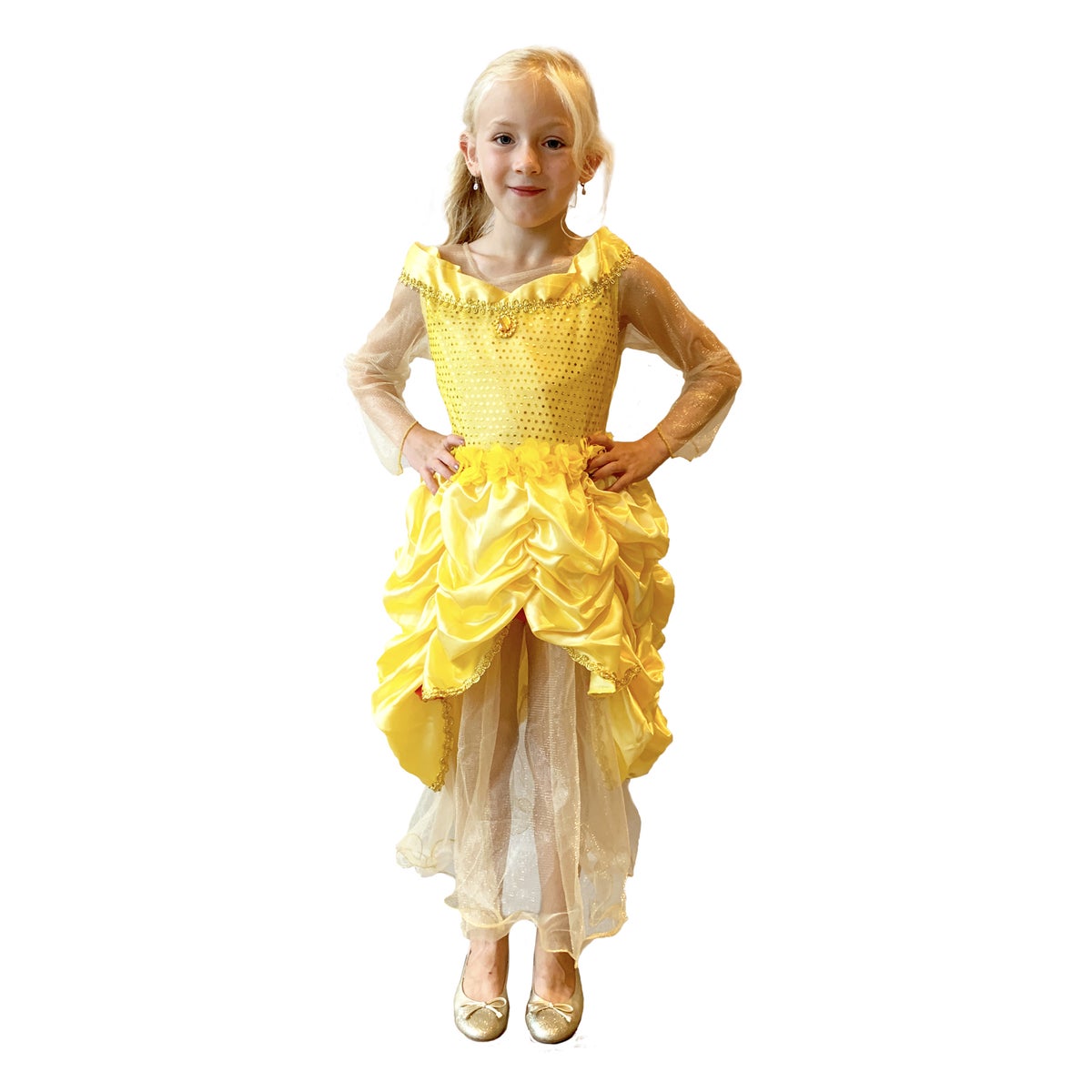 Kostuum prinses geel luxe 92 Kostuum prinses geel luxe 92