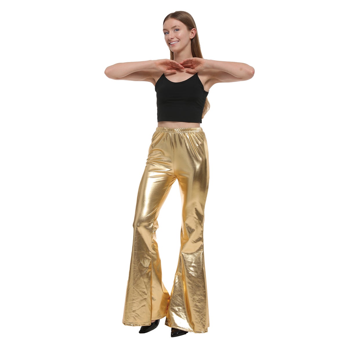 Broek flair goud M/L Broek flair goud M/L