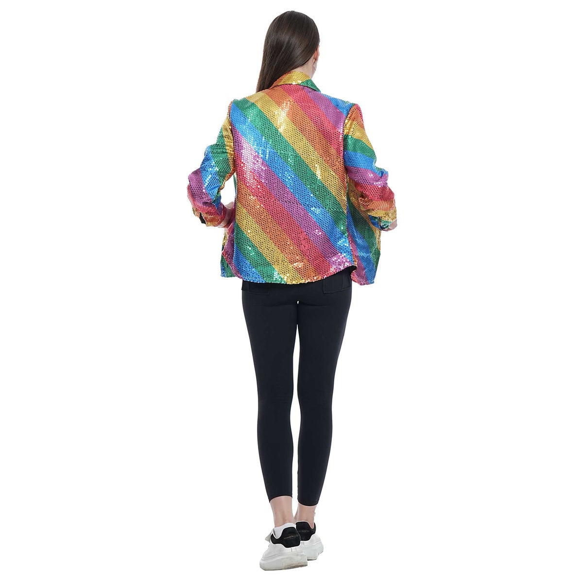 Blouse glitter regenboog vrouw Blouse glitter regenboog vrouw