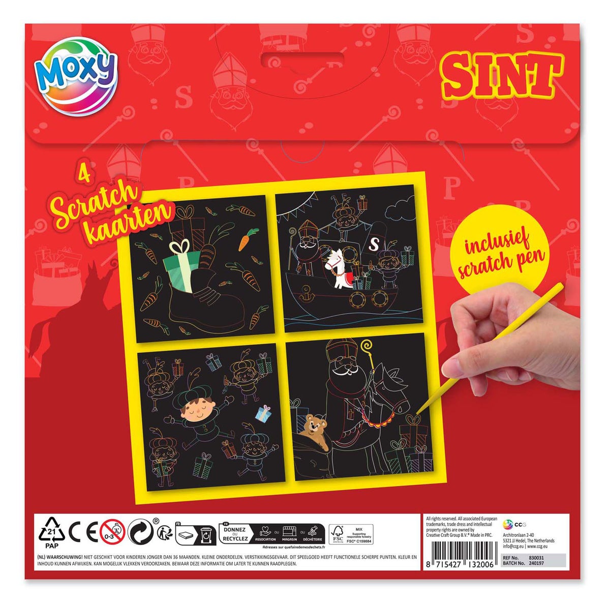 Scratch kaarten 4st. Scratch kaarten 4st.