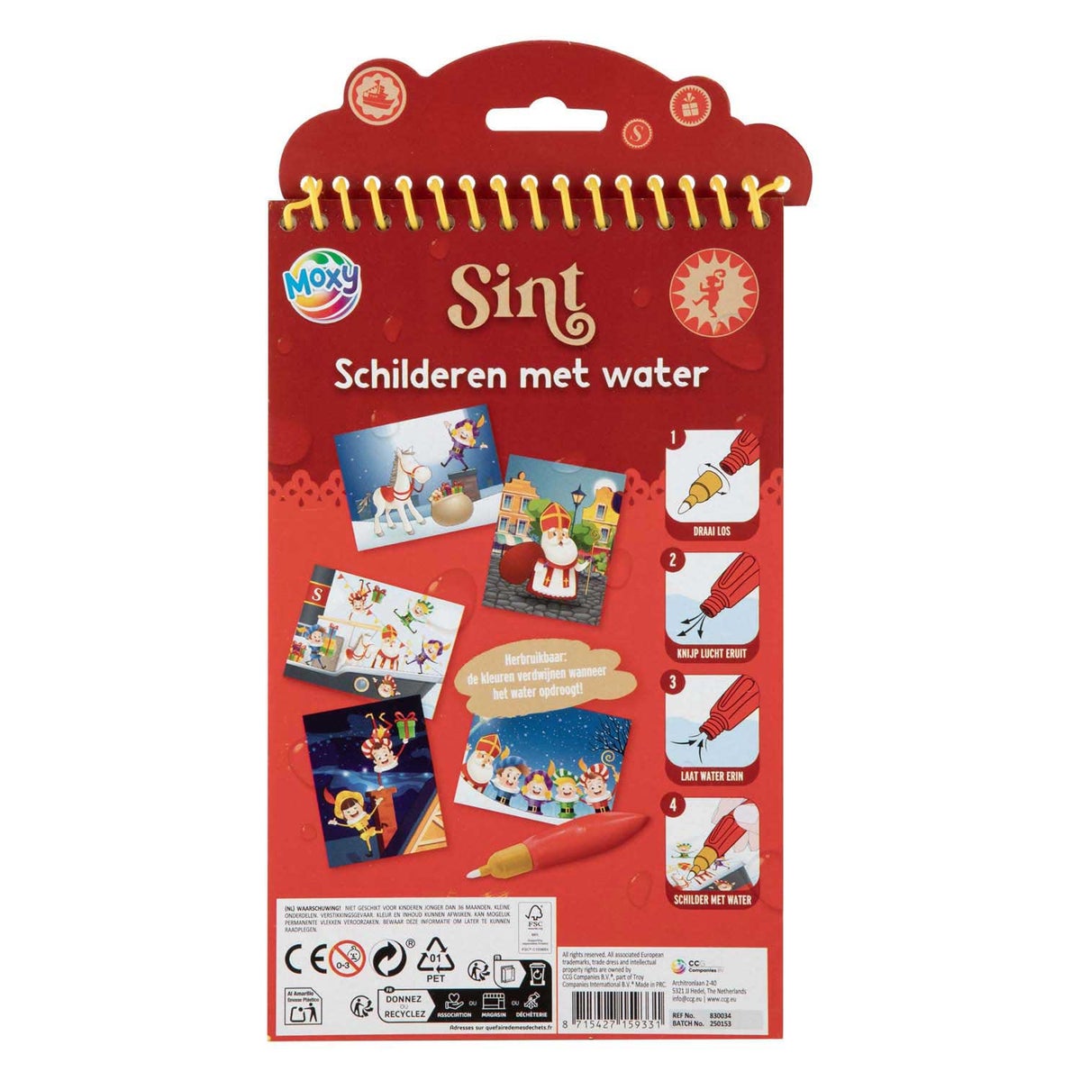 Schilderen met water Sint Schilderen met water Sint