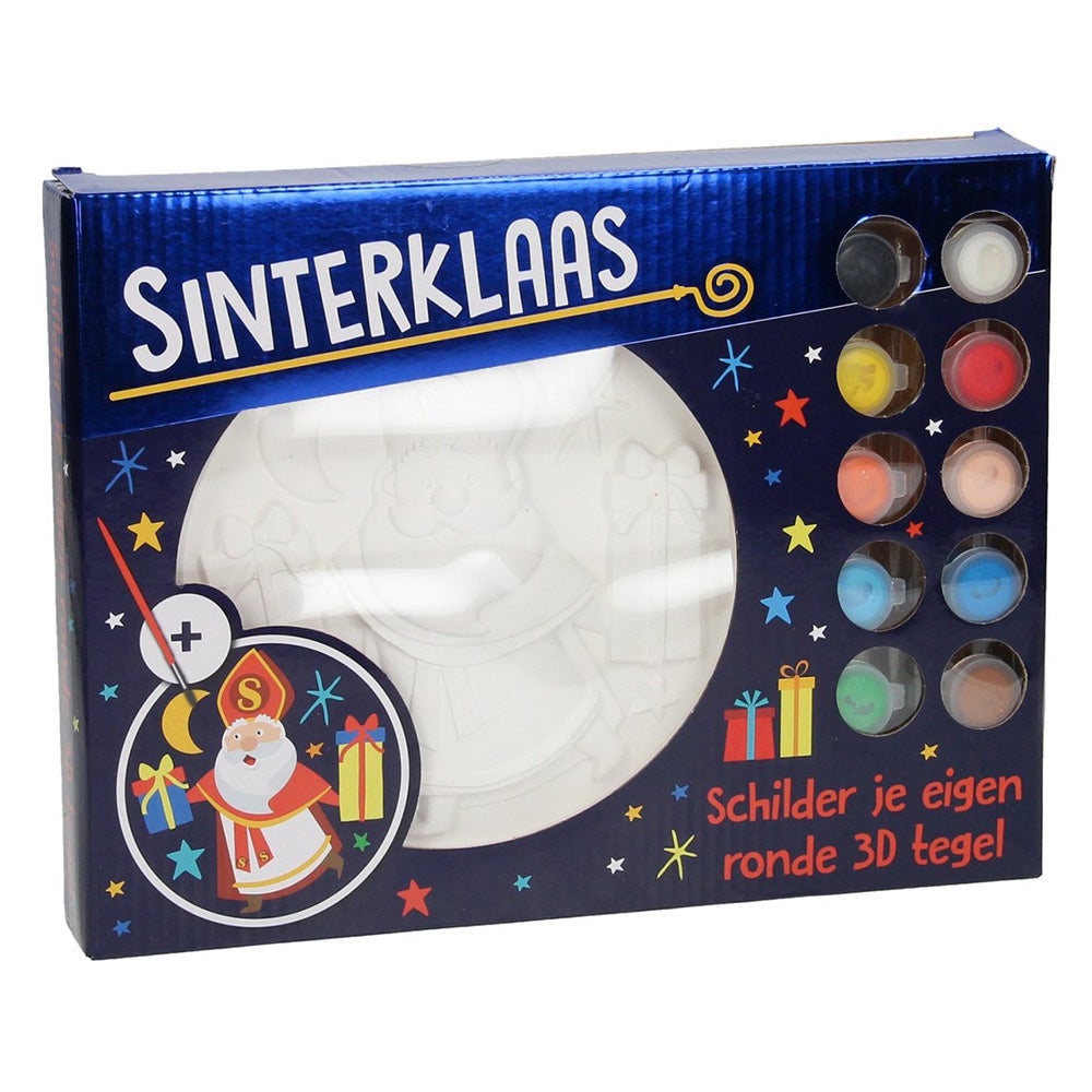 Schilder je eigen 3D tegel Sinterklaas Schilder je eigen 3D tegel Sinterklaas
