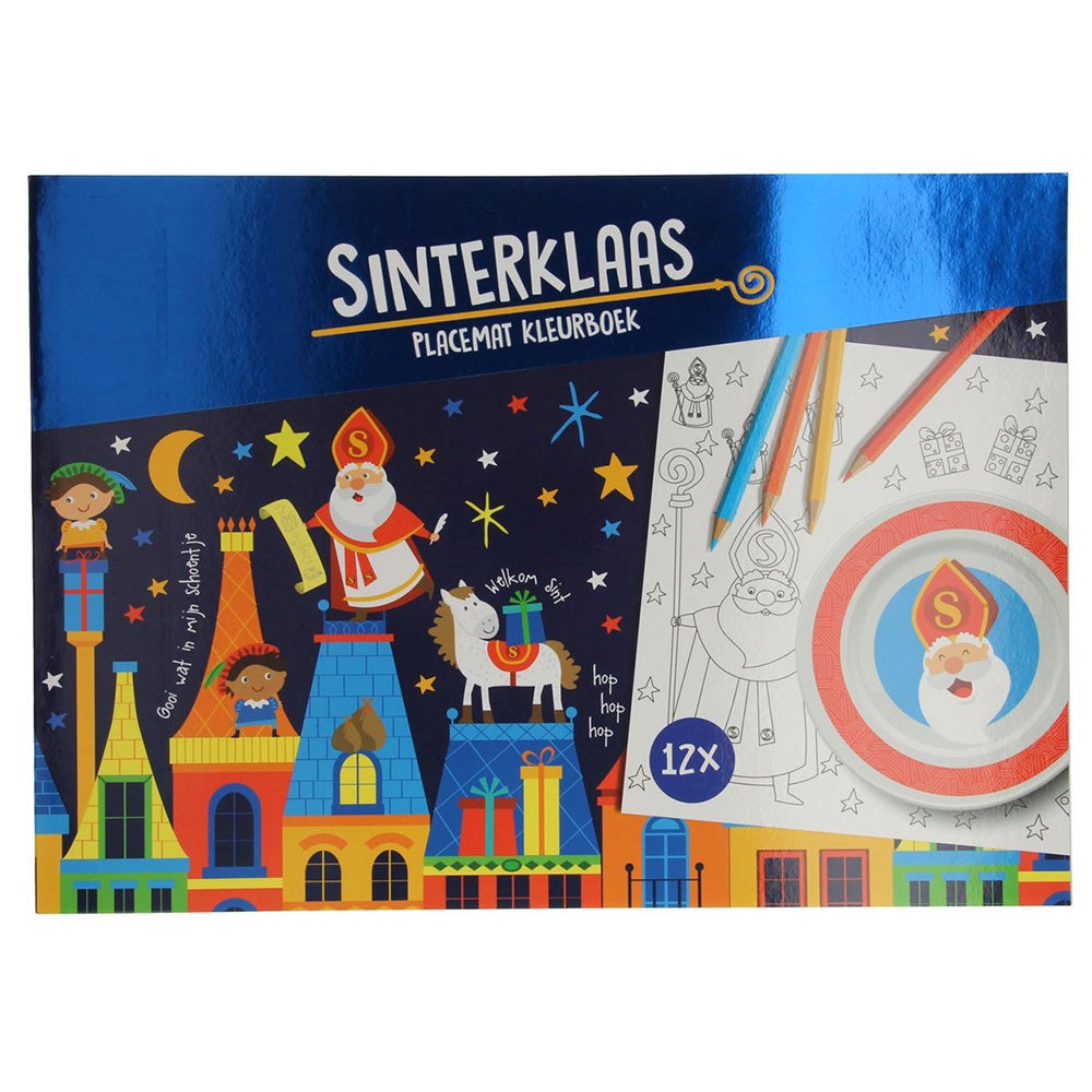 Kleurboek placemat Sinterklaas Kleurboek placemat Sinterklaas