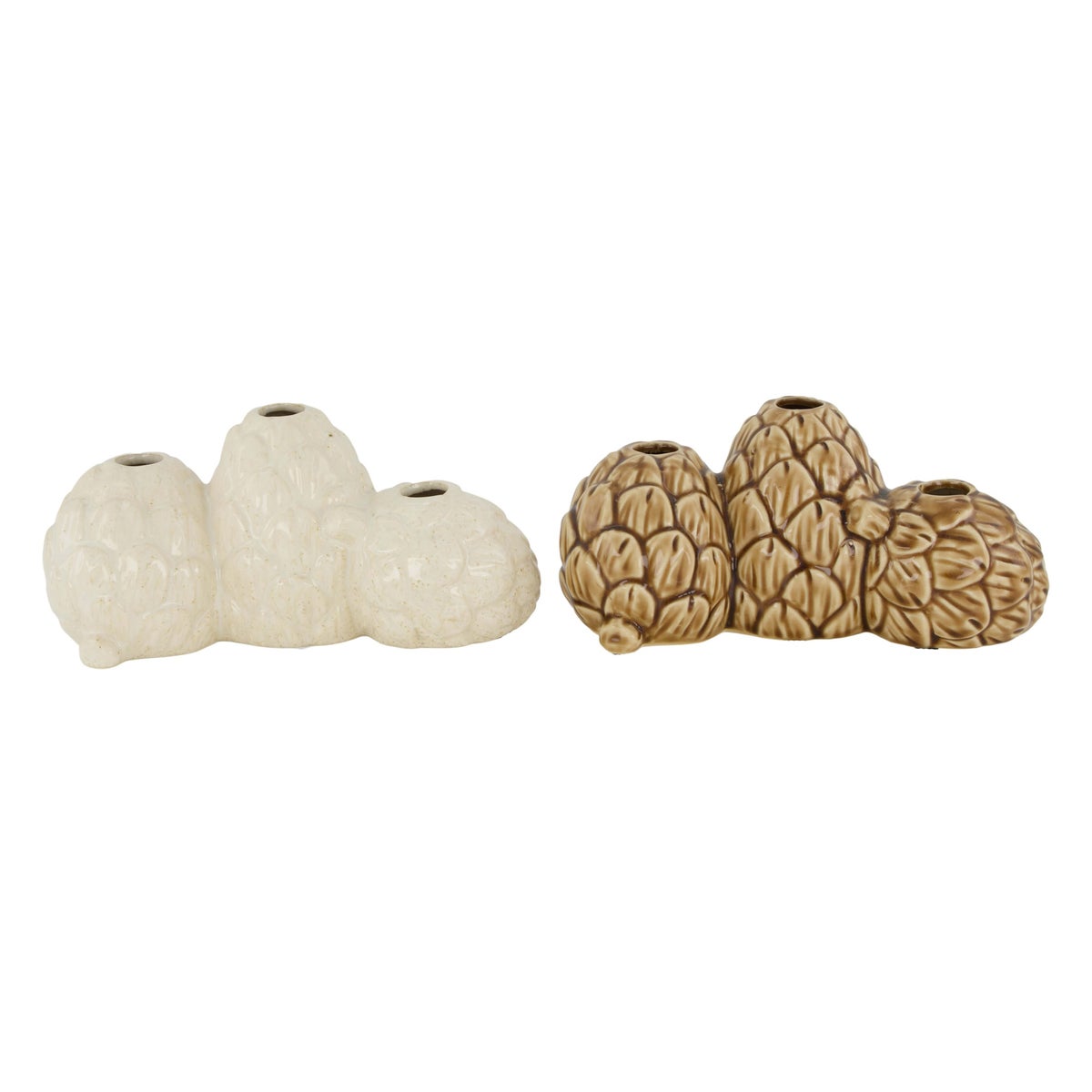 Vaas dennenappel 22x9x10cm Vaas dennenappel 22x9x10cm
