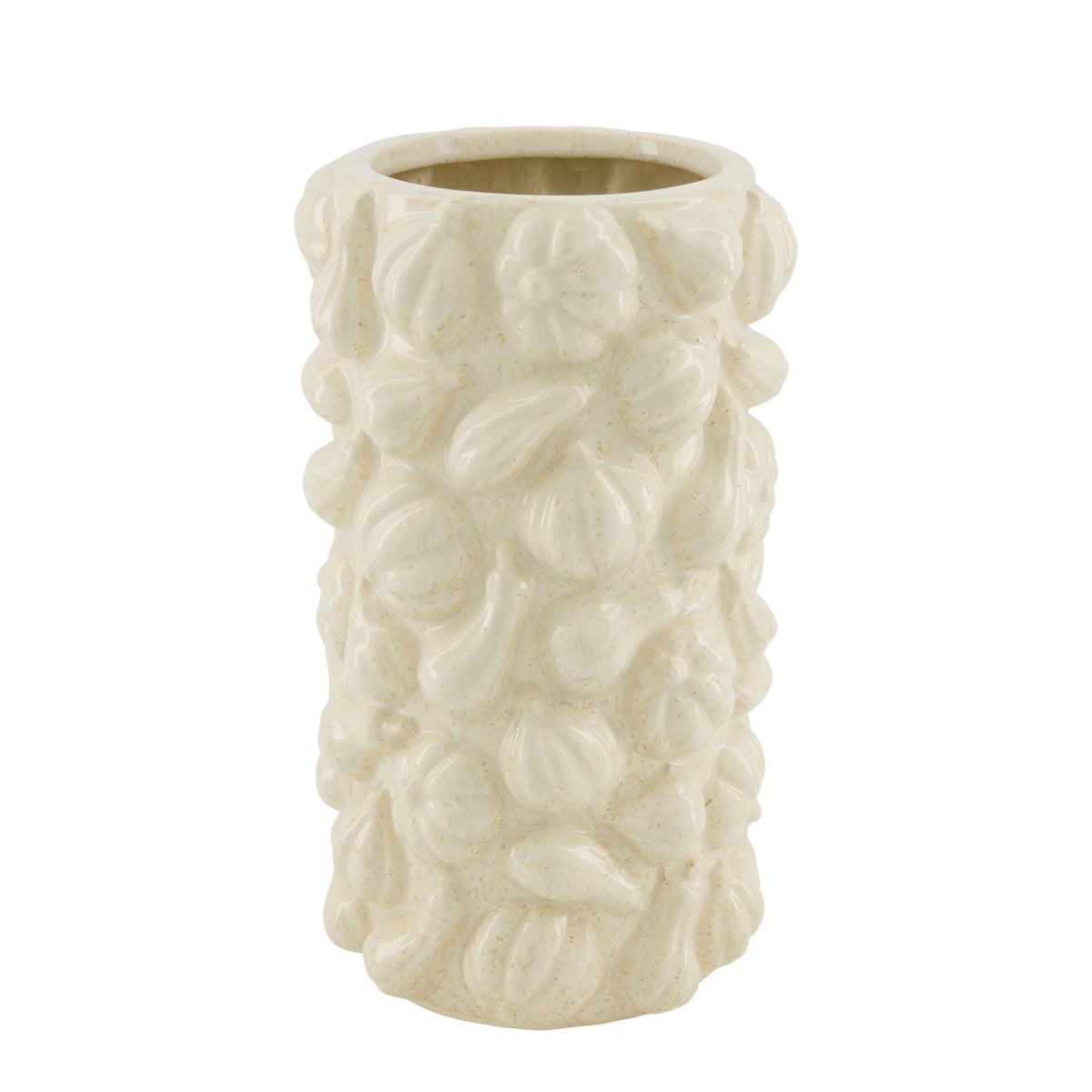 Vaas pompoen wit 16x28cm Vaas pompoen wit 16x28cm