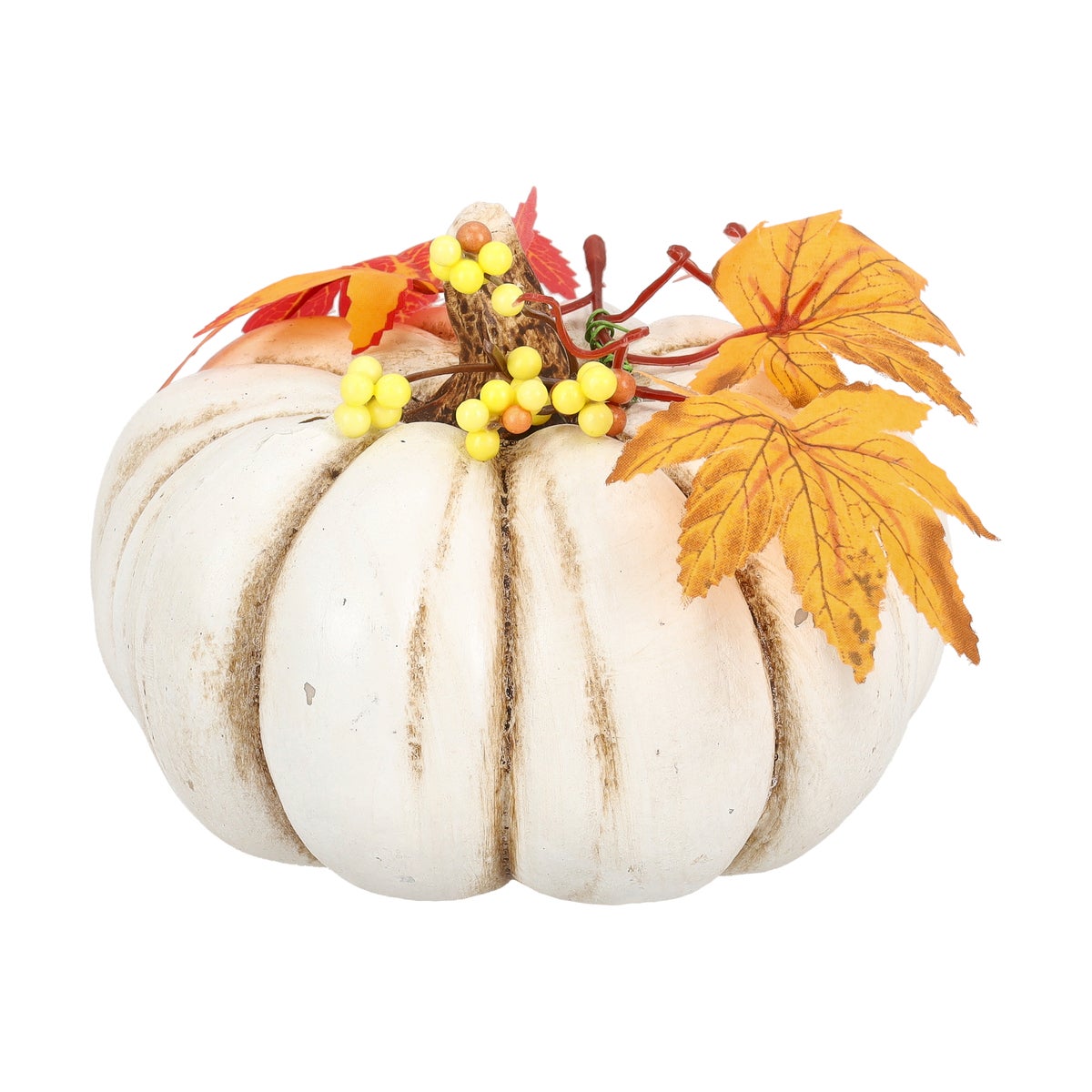 Pompoen met decoratie 17x11cm Pompoen met decoratie 17x11cm