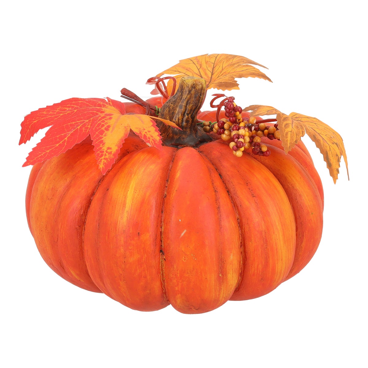 Pompoen met decoratie 17x11cm Pompoen met decoratie 17x11cm