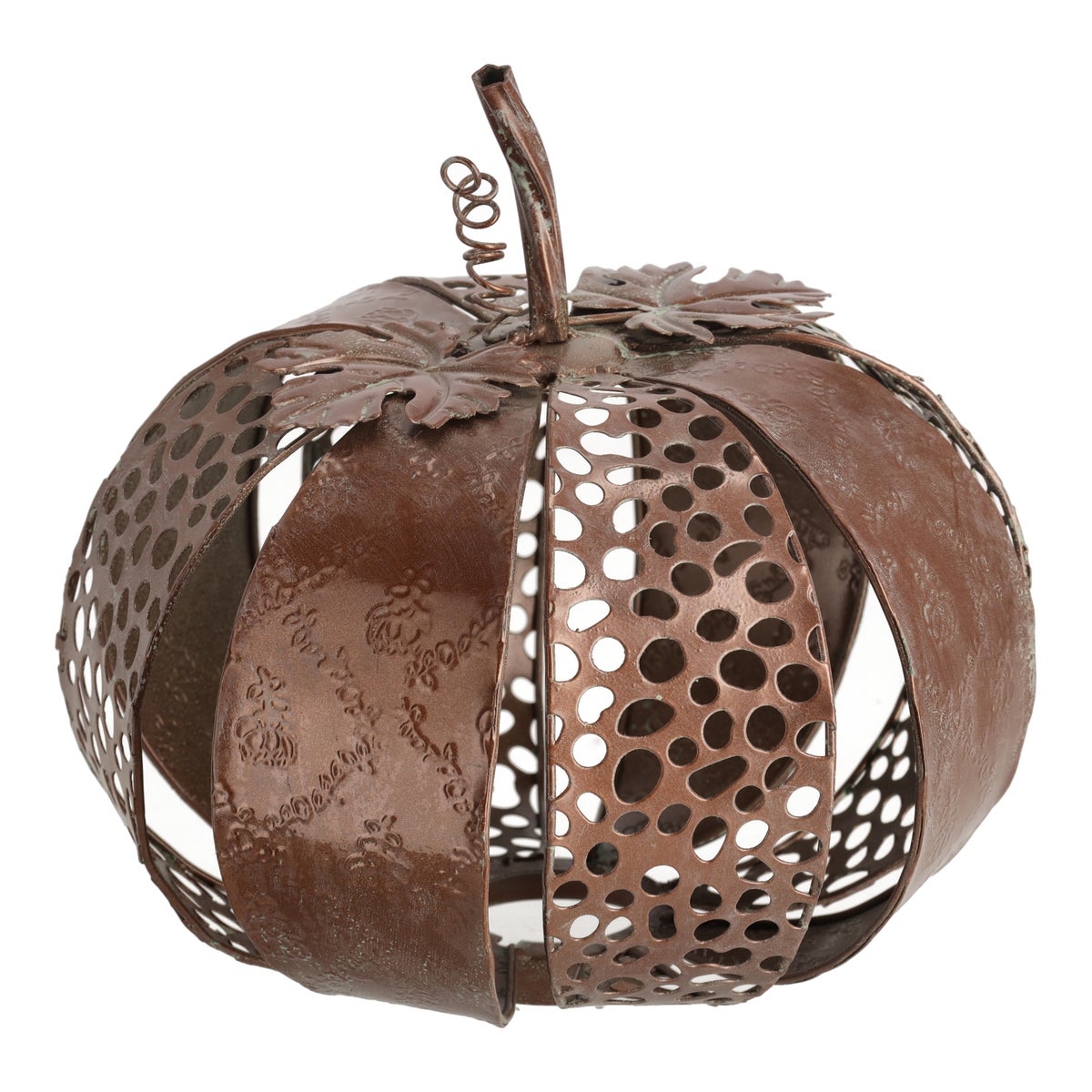 Pompoen metaal 23 cm koper Pompoen metaal 23 cm koper