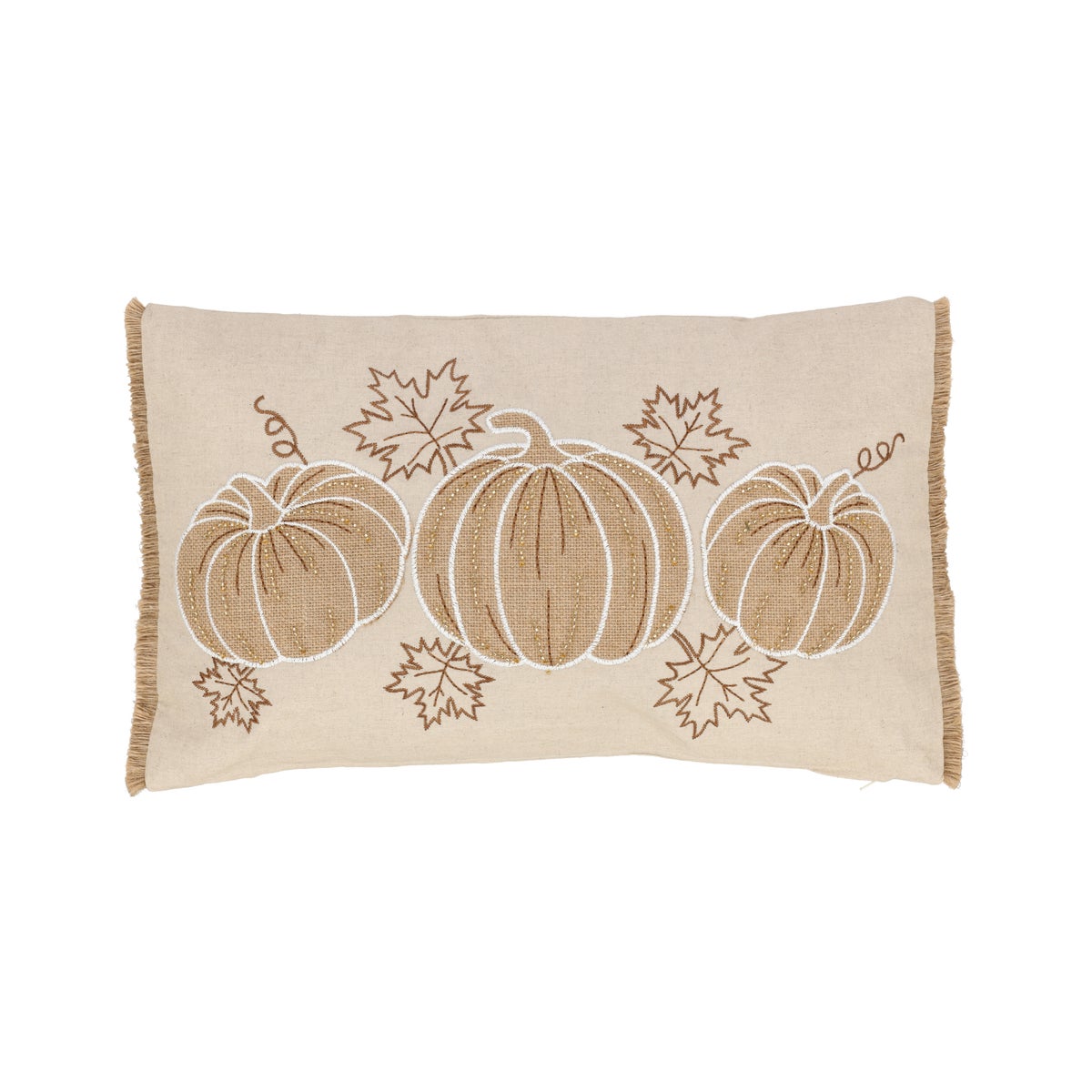 Kussen 30 x 50 cm pompoen creme Kussen 30 x 50 cm pompoen creme