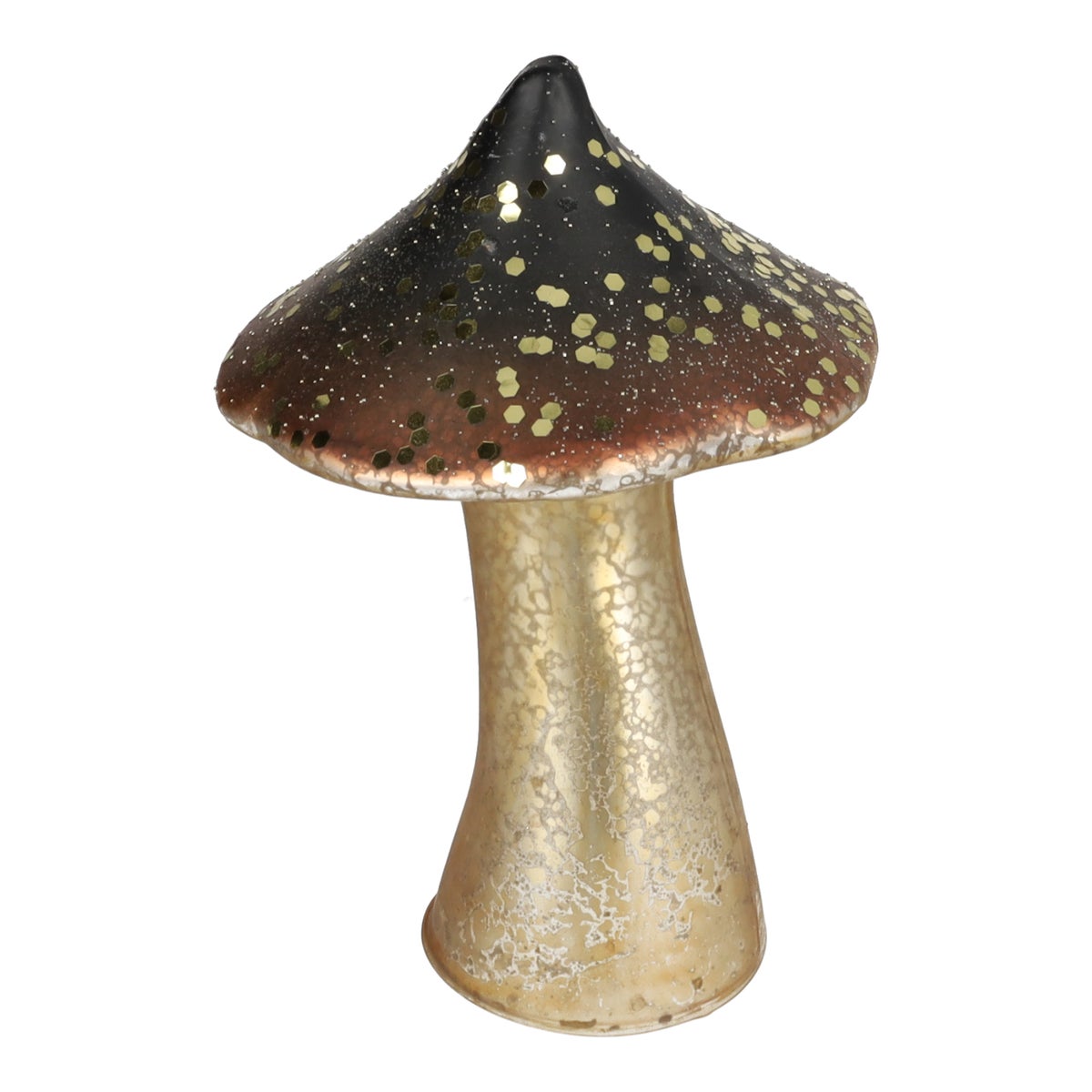 Paddenstoel van glas 15 cm Paddenstoel van glas 15 cm
