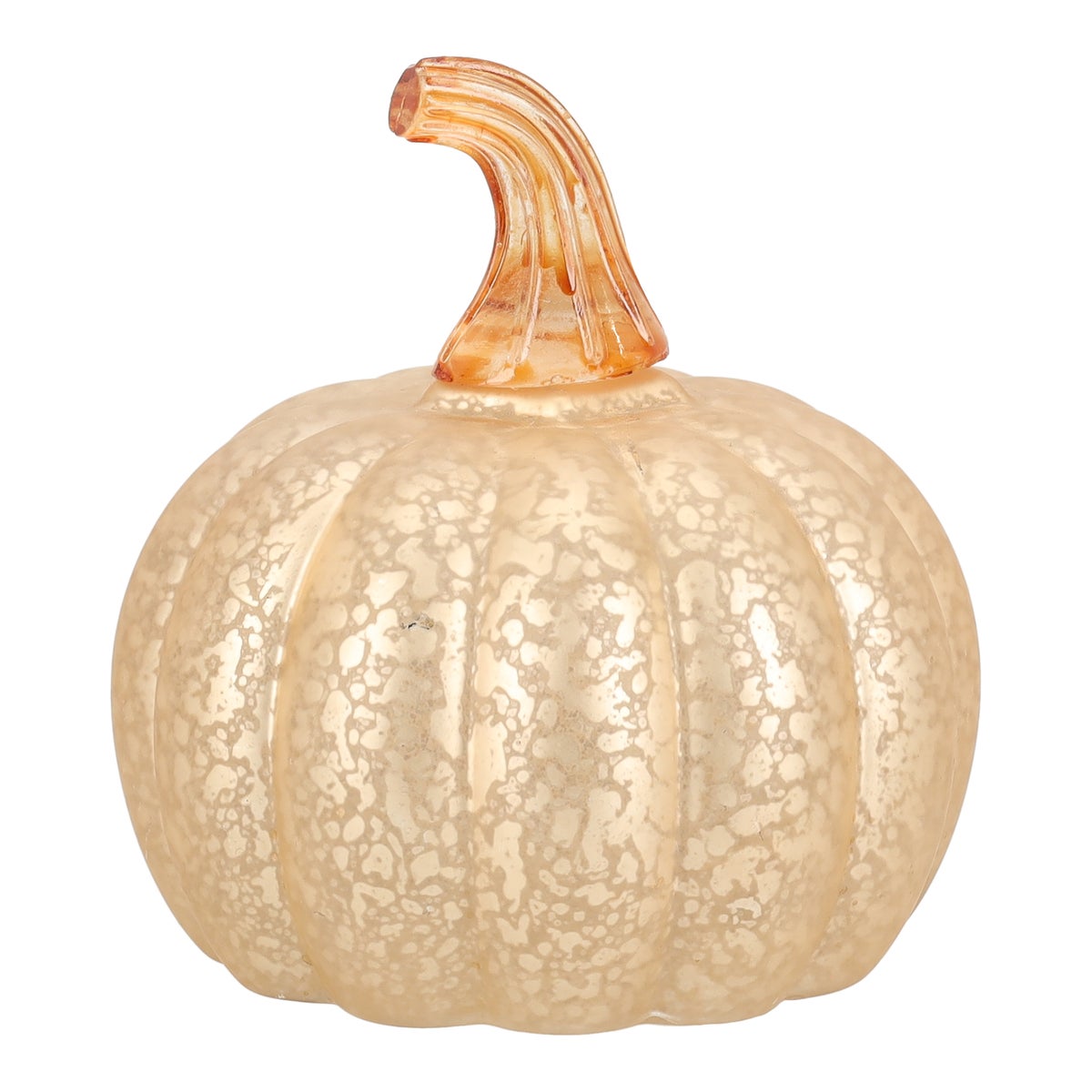 Pompoen glas goud LED 11cm Pompoen glas goud LED 11cm