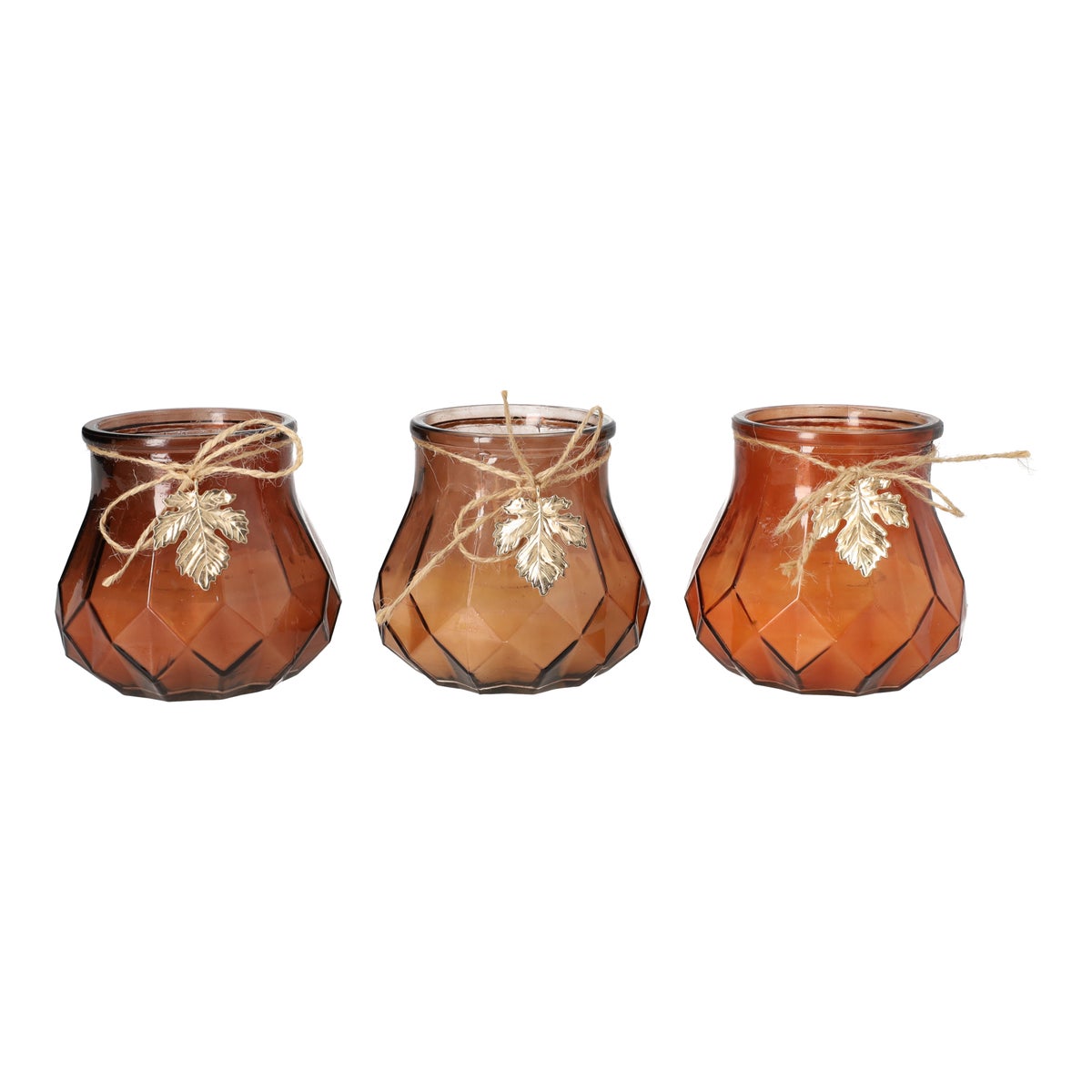 Geurkaars cinnamon pie 10 cm 3 assorti Geurkaars cinnamon pie 10 cm 3 assorti