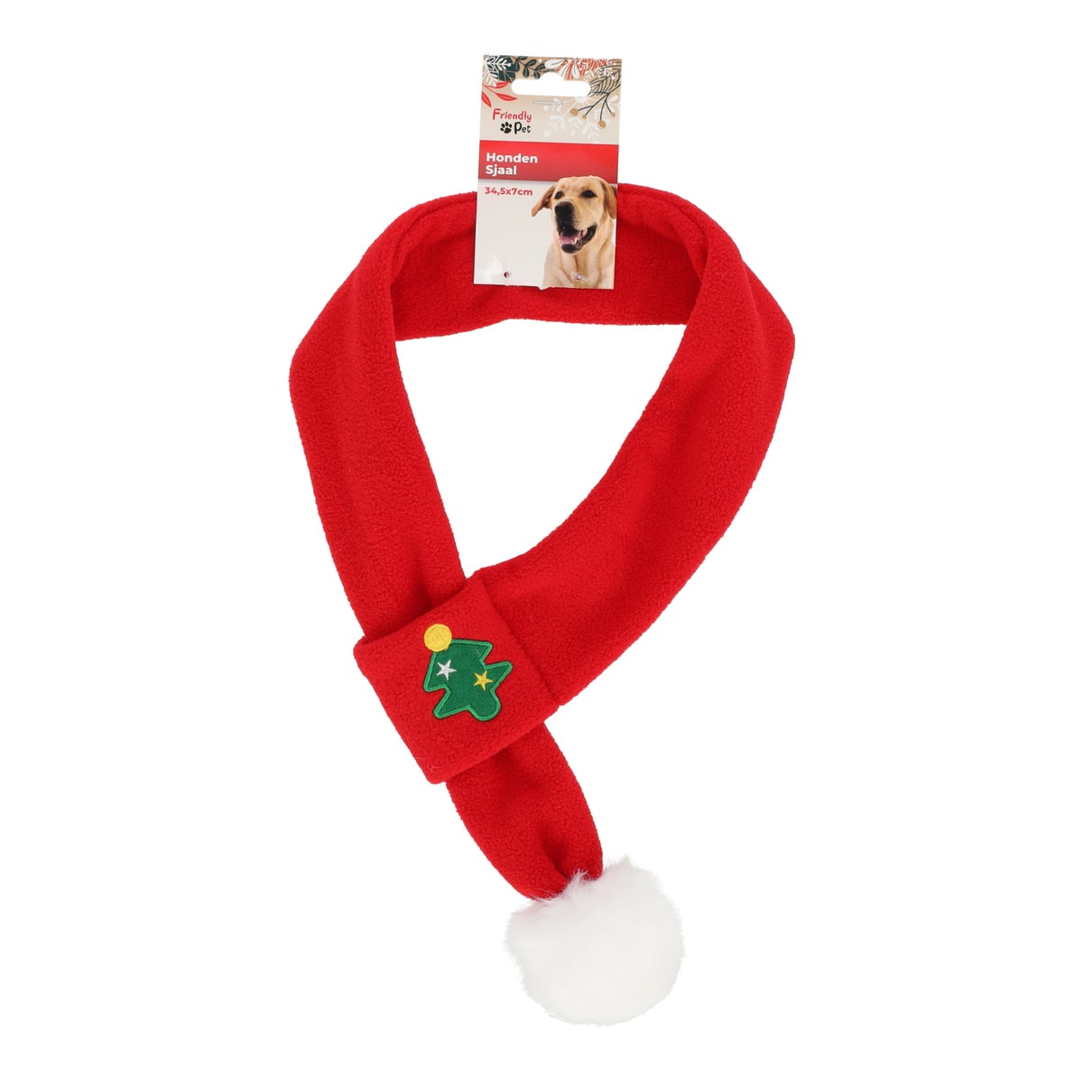 Sjaal kerst hond 34,5 x 7 cm Sjaal kerst hond 34,5 x 7 cm