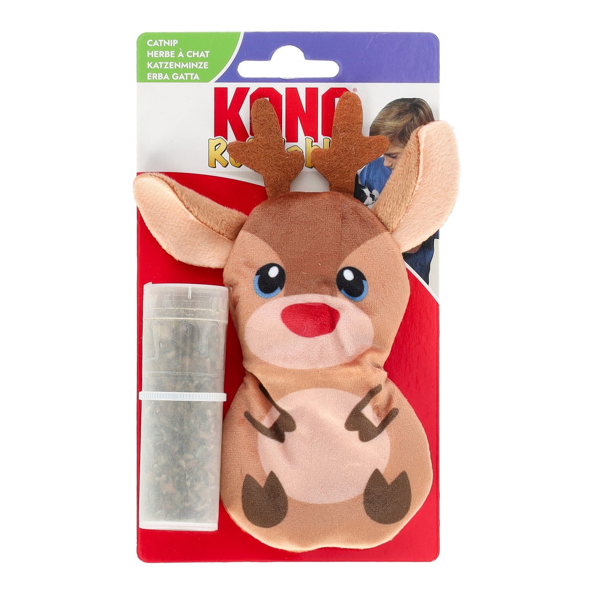 Speelgoed kat kerst rendier met catnip Kong Speelgoed kat kerst rendier met catnip Kong