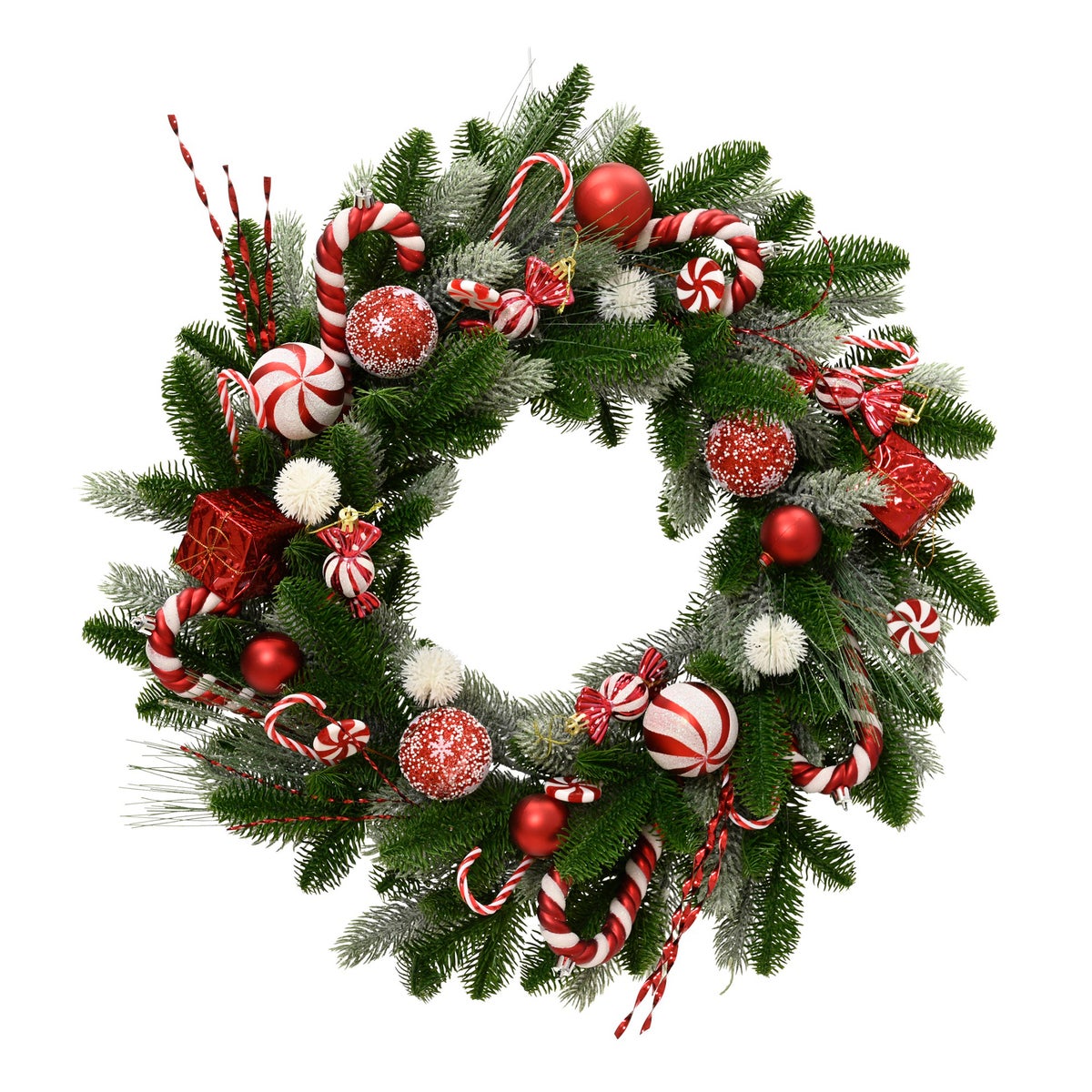 Krans candy rood 60 cm Krans candy rood 60 cm