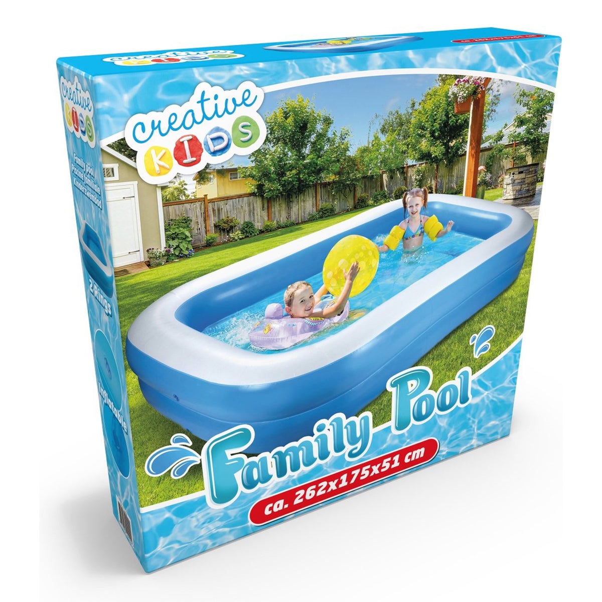 Zwembad Family Pool 262x175x51cm Bestway Zwembad Family Pool 262x175x51cm Bestway