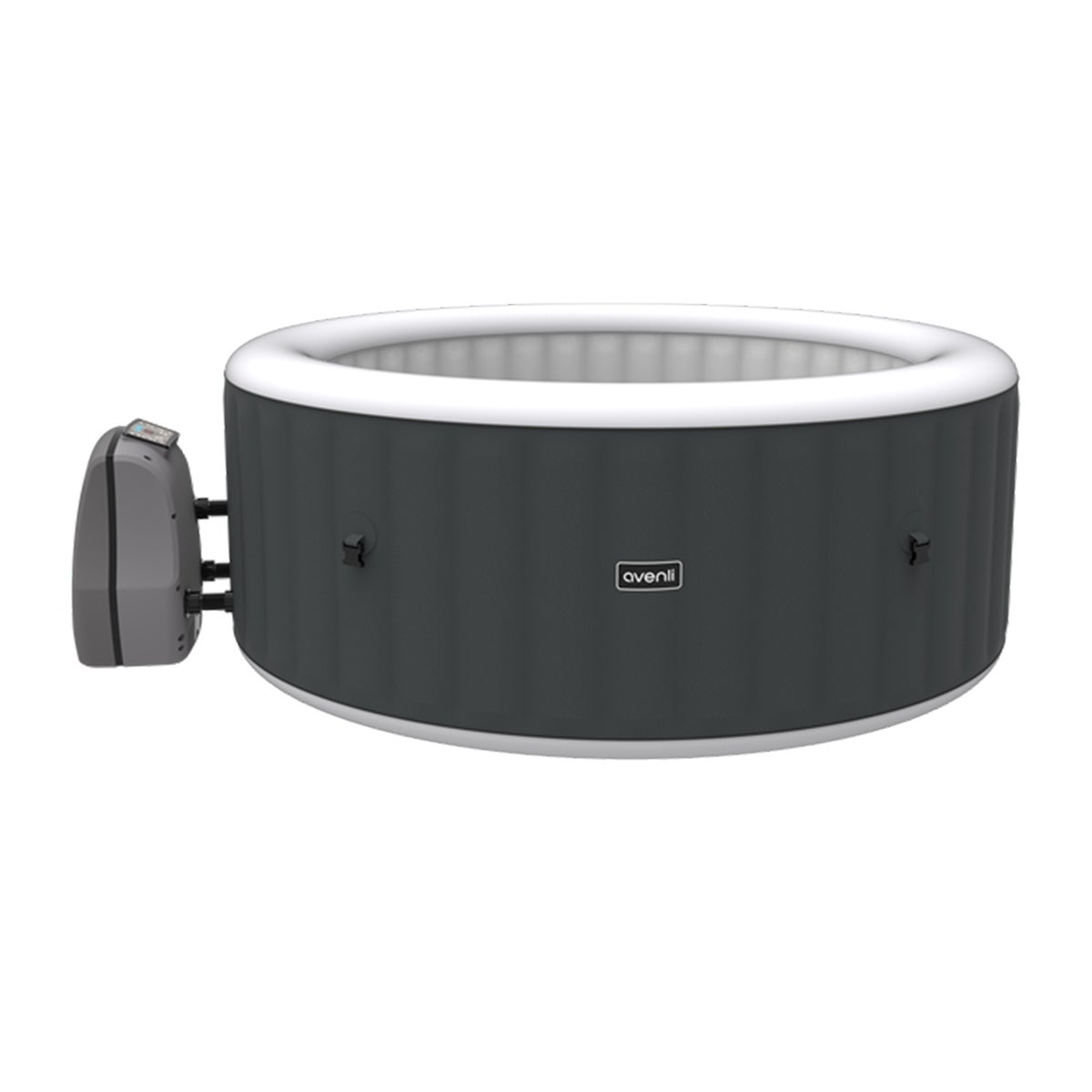 Opblaasbare spa 175x70 met pomp Solid Grey Avenli Opblaasbare spa 175x70 met pomp Solid Grey Avenli